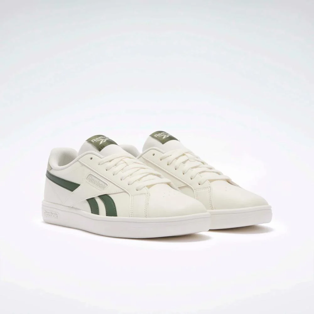 Reebok Footwear Men Reebok Court Retro Shoes CHALK/CHALK/BREAKAWAYGREEN - Image 2