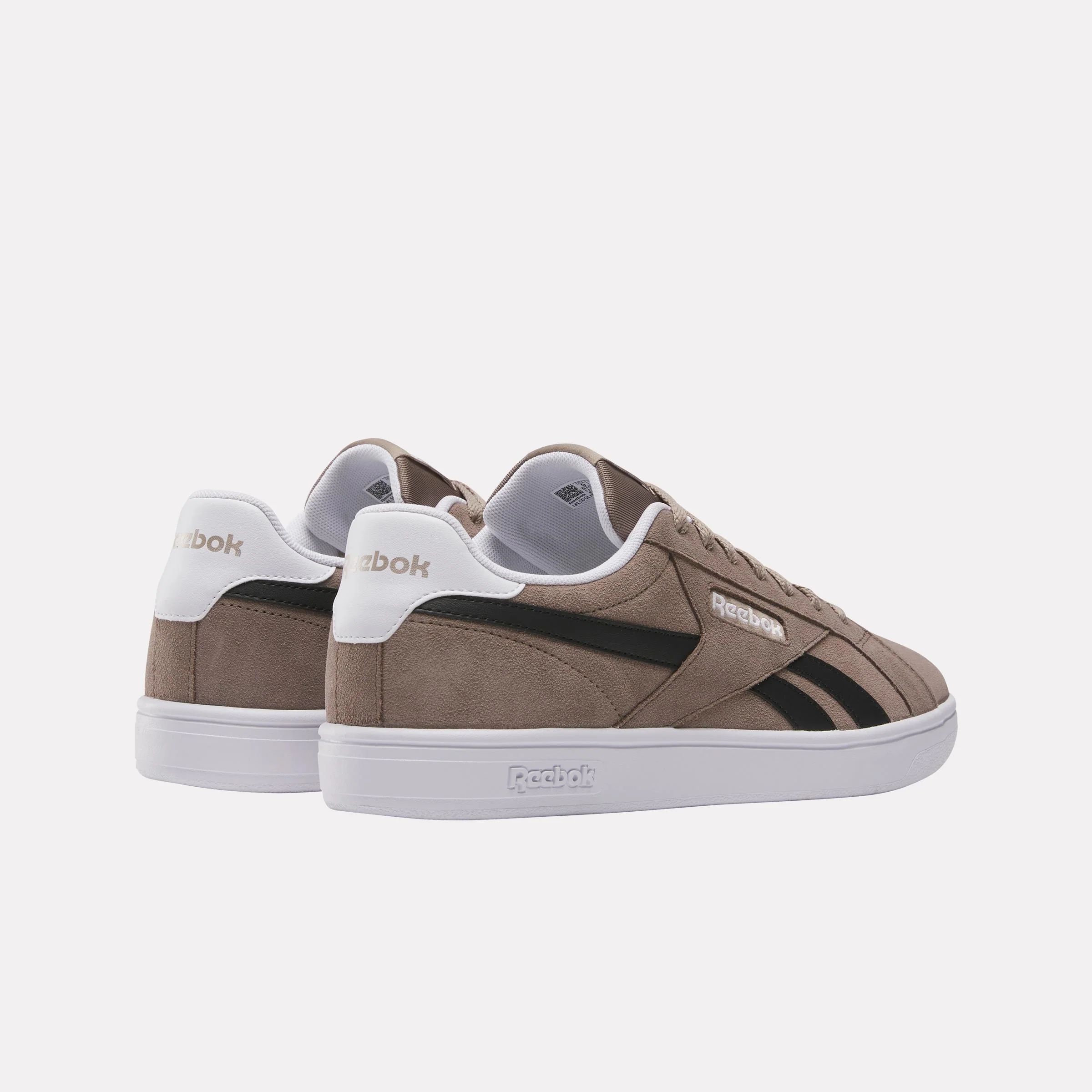 Reebok Footwear Men Reebok Court Retro Shoes GRITTYGREY/BLACK/FTWRWHITE - Image 3