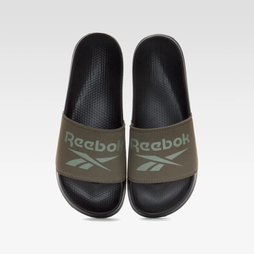 Reebok Footwear Men Reebok Fulgere Slides ARMYGR/HARGRN/BLACK - Image 5