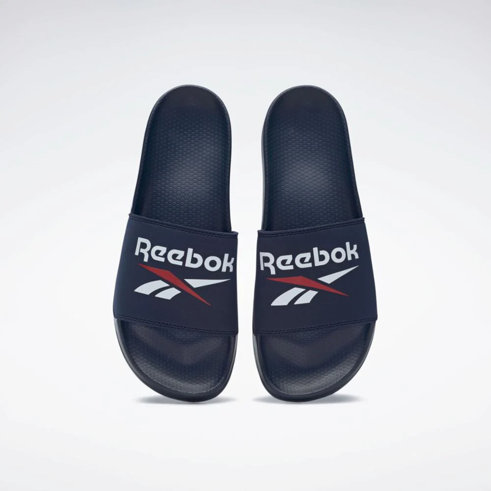 Reebok Footwear Men Reebok Fulgere Slides VECNAV/WHITE/VECRED - Image 6