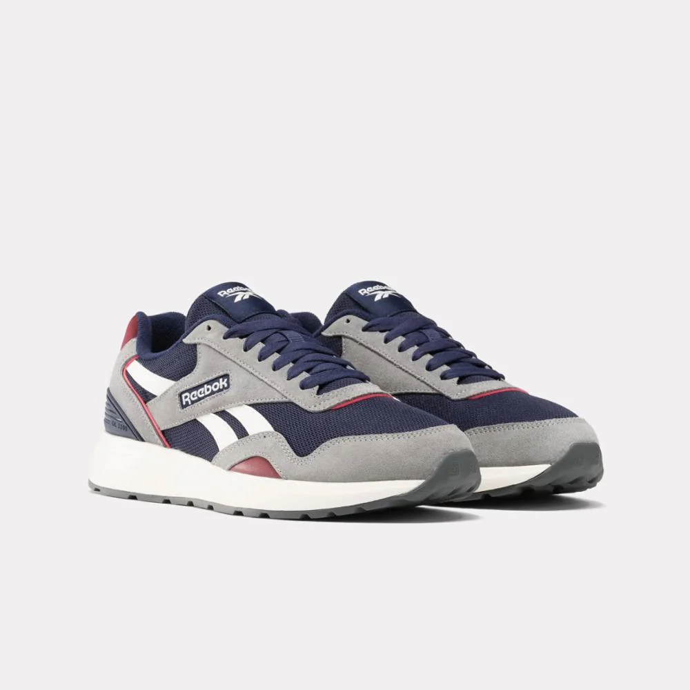 Reebok Footwear Men Reebok GL1100 Shoes VECTORNAVY/GREY3/CLBURGUNDY - Image 2