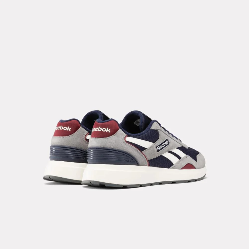 Reebok Footwear Men Reebok GL1100 Shoes VECTORNAVY/GREY3/CLBURGUNDY - Image 3