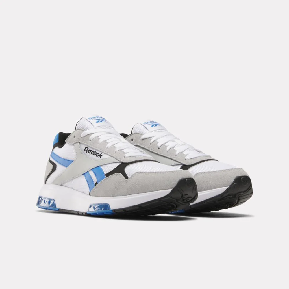 Reebok Footwear Men Reebok Glide DMX Shoes WHITE/KINETIC BLUE/GREY 1 - Image 2