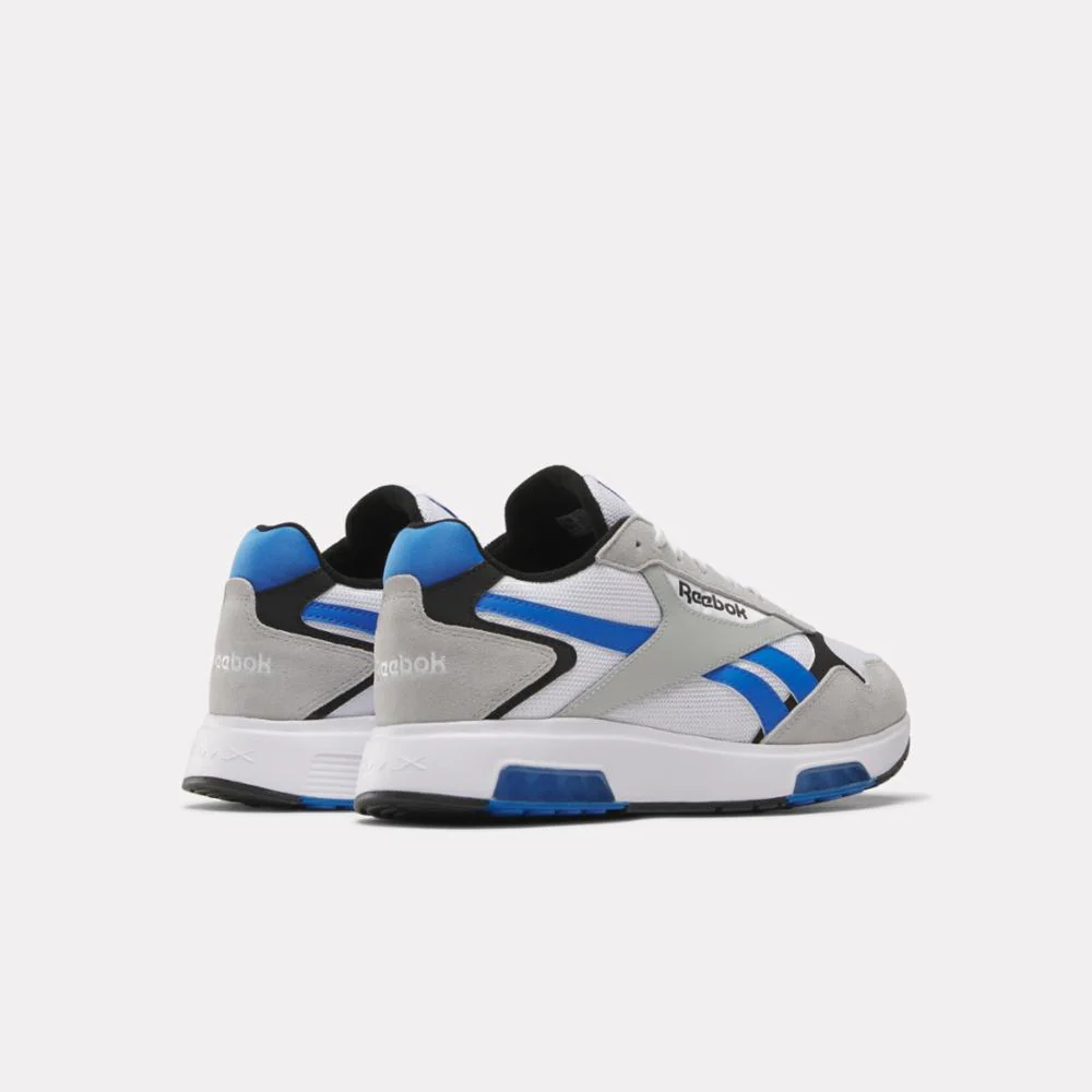 Reebok Footwear Men Reebok Glide DMX Shoes WHITE/KINETIC BLUE/GREY 1 - Image 3