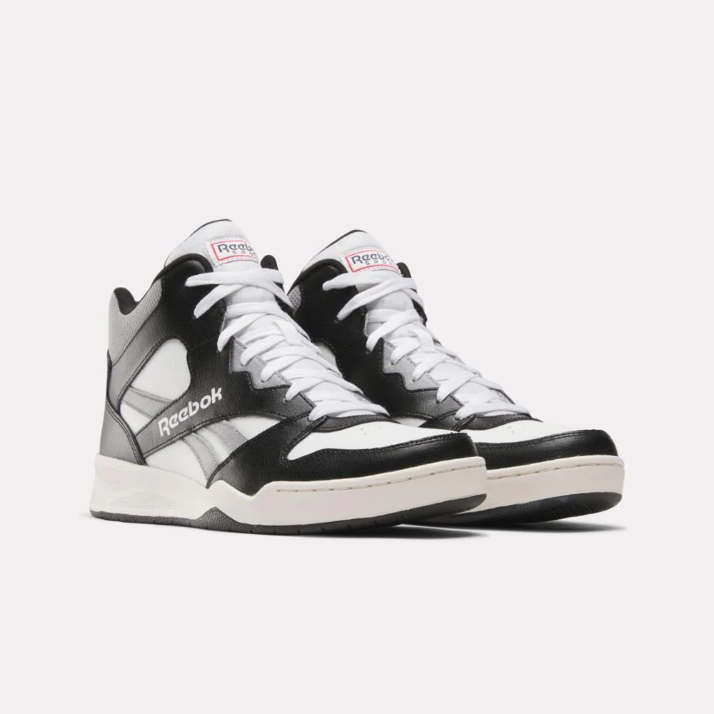 Reebok Footwear Men Reebok Royal BB4500 HI2 Basketball Shoes WHITE/BLACK/BARELYGREY - Image 2