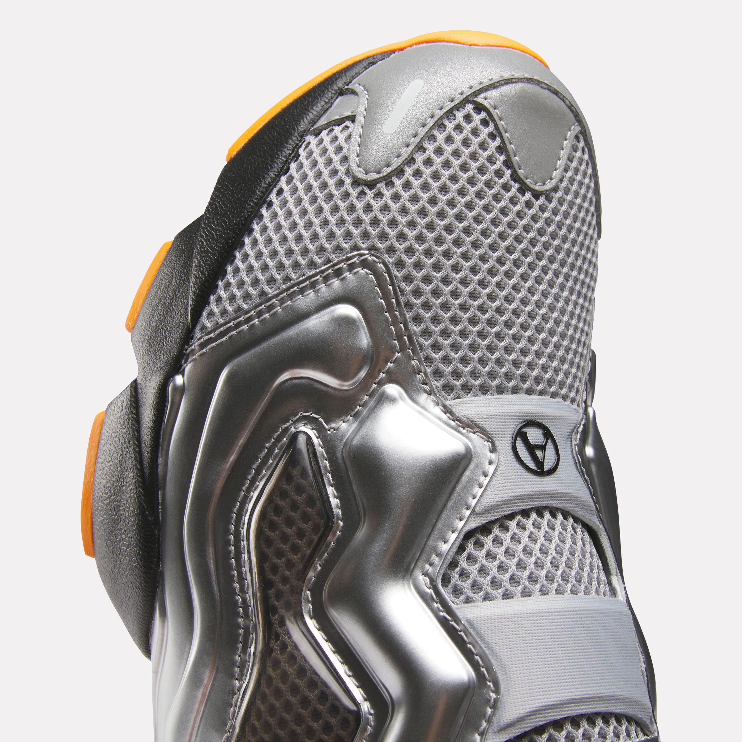Reebok Footwear Men Reebok x Aries InstaPump Fury 94 Shoes SILVER/BLACK/ORANGE/GREY - Image 8