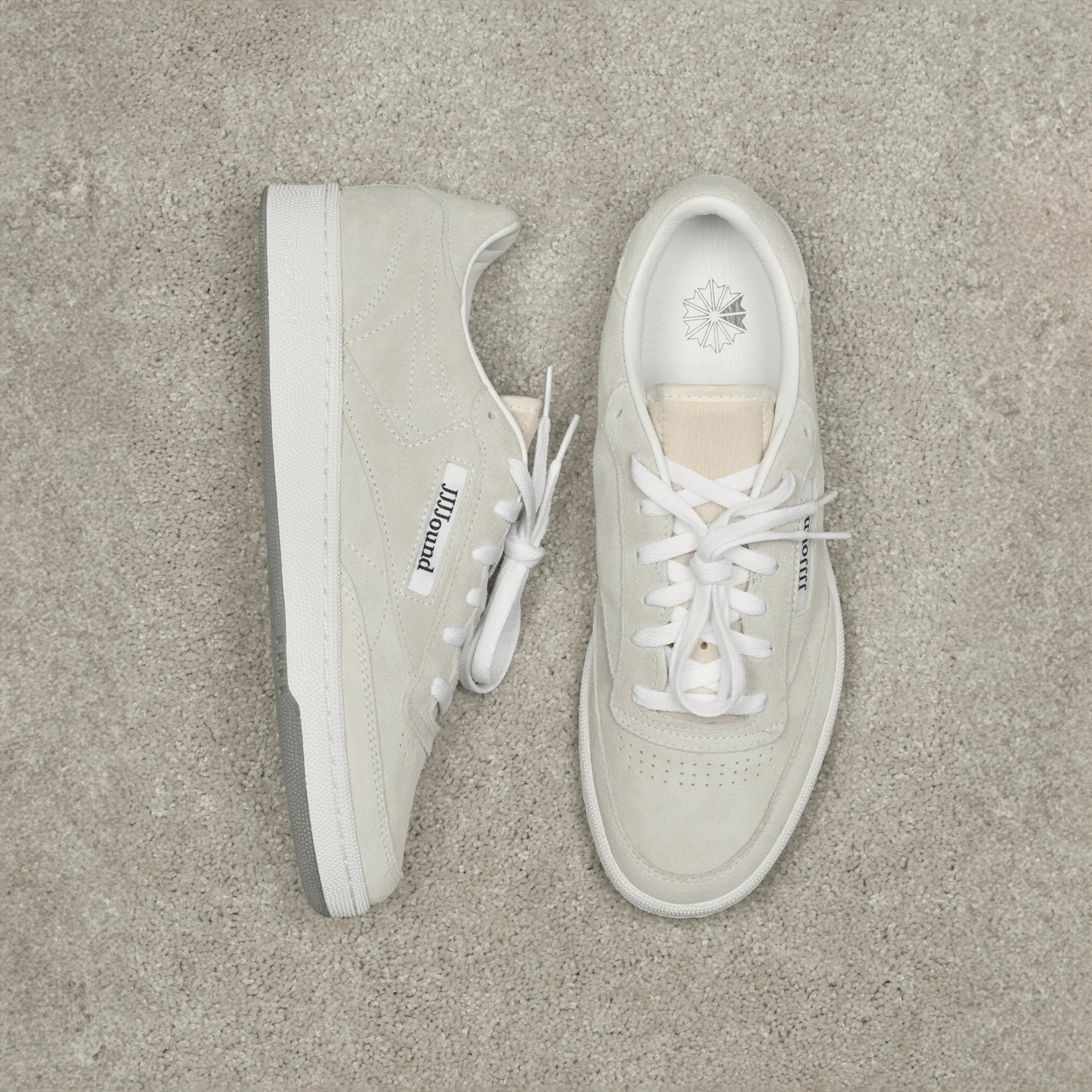 Reebok Footwear Men Reebok x JJJJound Club C 85 Shoes WHITE - Image 5