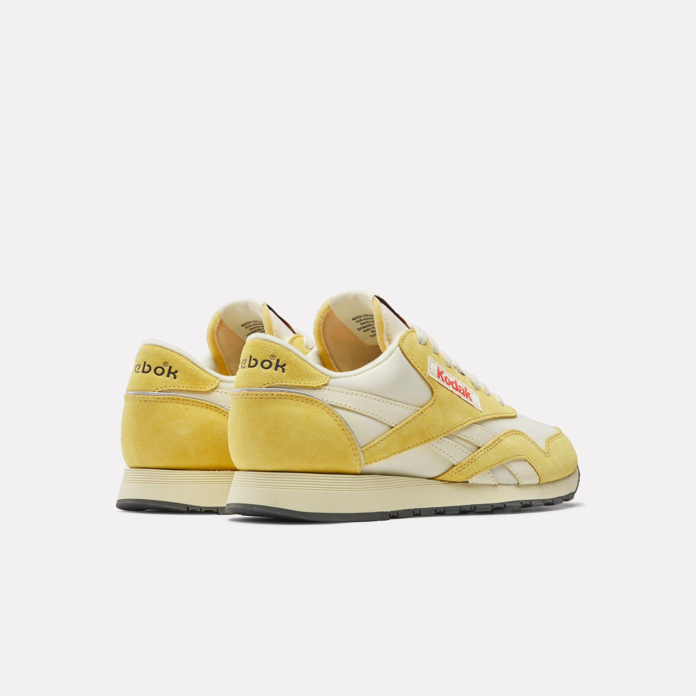 Reebok Footwear Men Reebok x Kodak Classic Nylon Shoes YELLOW/CREAM/RED - Image 5