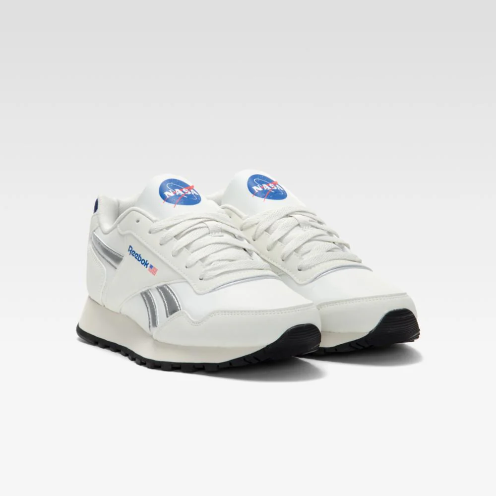 Reebok Footwear Men Reebok x NASA Glide Shoes WHITE/SILVER/RED - Image 3