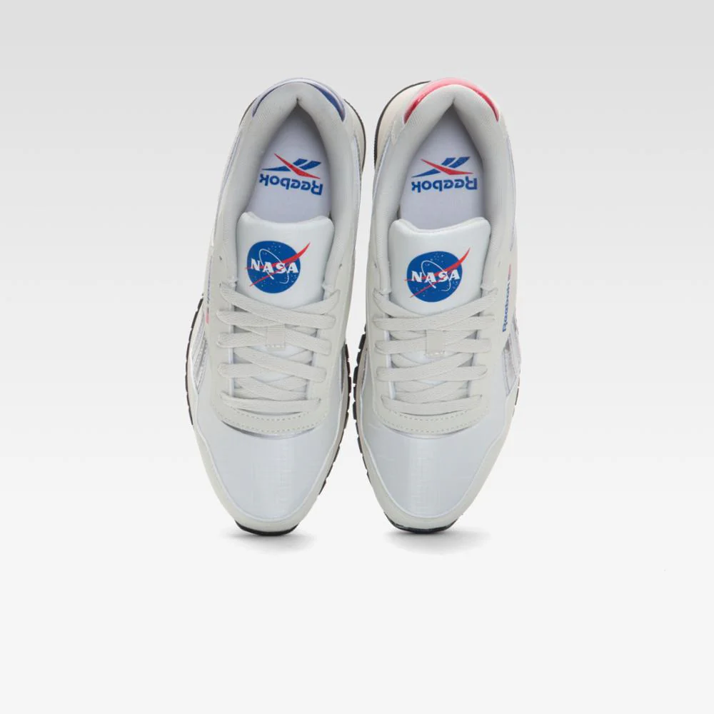 Reebok Footwear Men Reebok x NASA Glide Shoes WHITE/SILVER/RED - Image 6