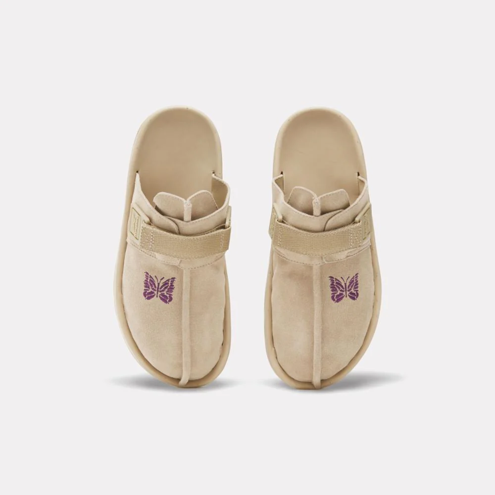Reebok Footwear Men Reebok x Needles Beatnik Slides CANVAS/EXTM-PURPLE/CANVAS - Image 6