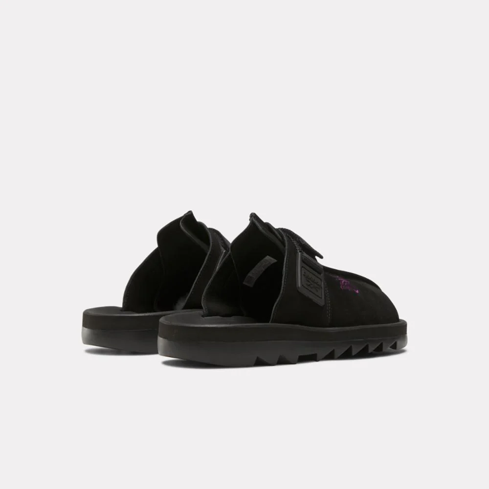 Reebok Footwear Men Reebok x Needles Beatnik Slides CBLACK/EXTMPURPLE/CBLACK - Image 4