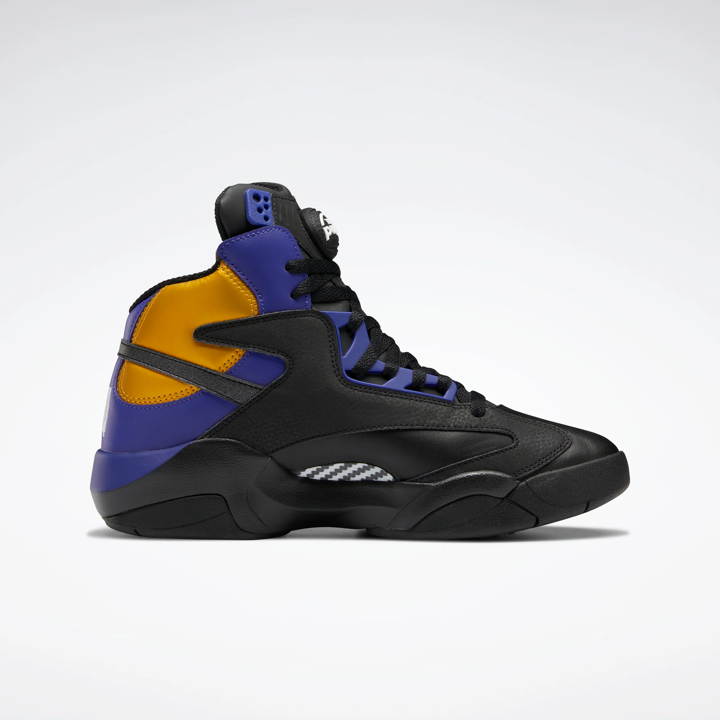 Reebok Footwear Men Shaq Attaq Shoes Cblack/Bolprp/Cogold - Image 2