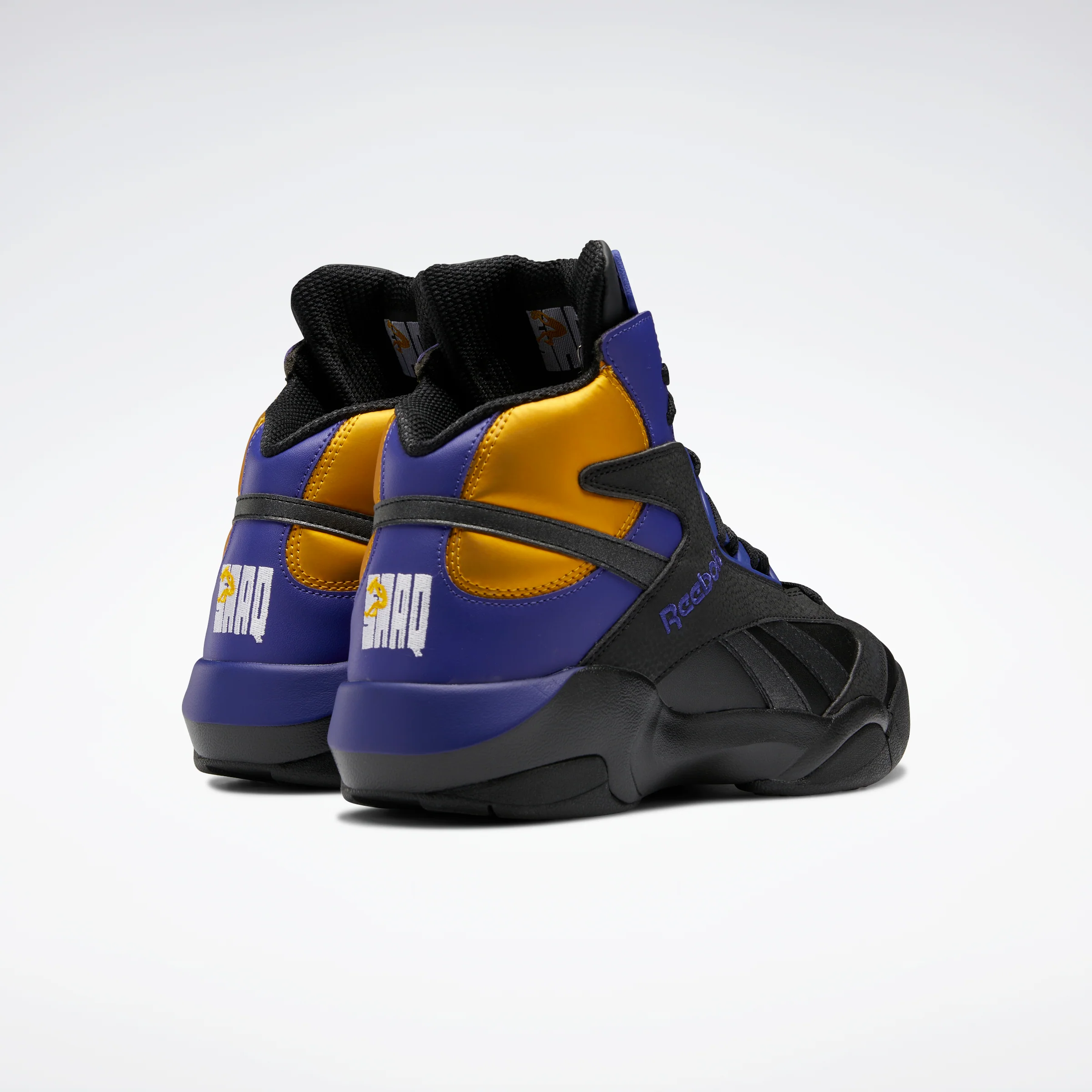 Reebok Footwear Men Shaq Attaq Shoes Cblack/Bolprp/Cogold - Image 4