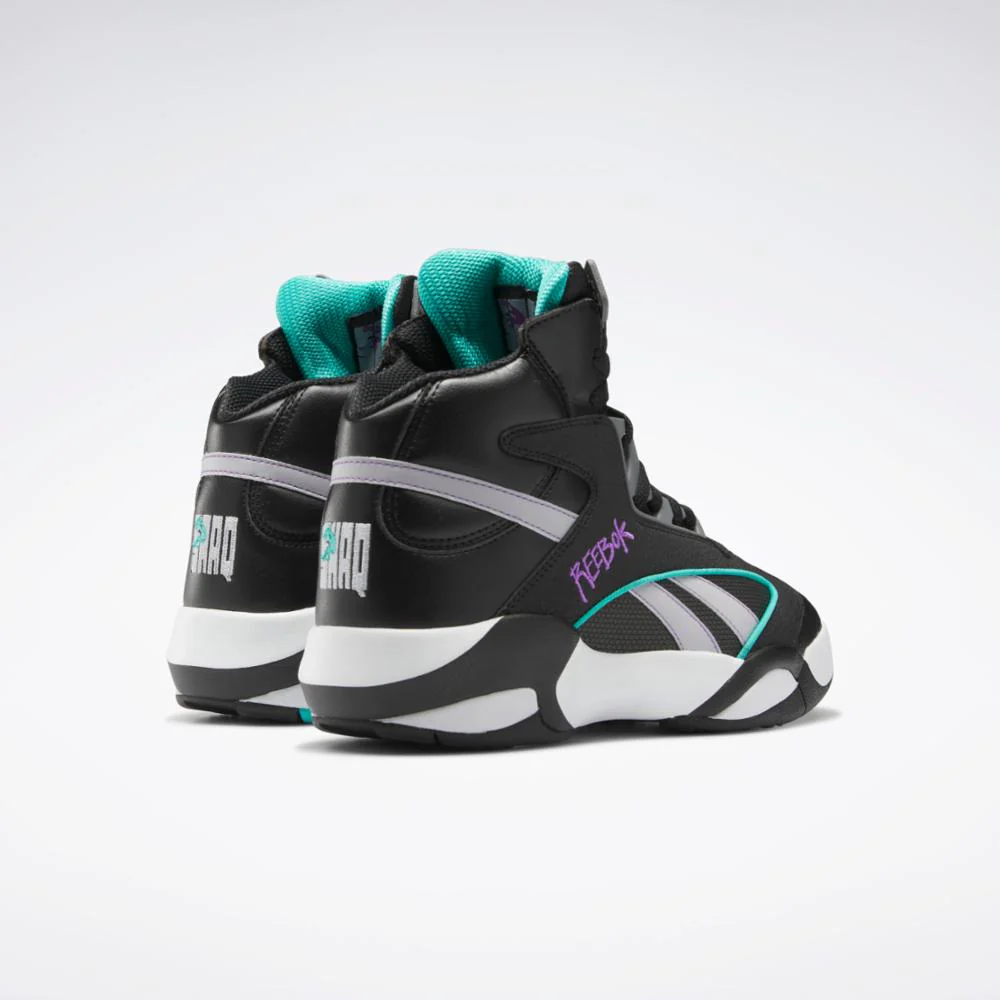 Reebok Footwear Men Shaq Attaq Shoes CBLACK/PURGRY/FTWWHT - Image 4