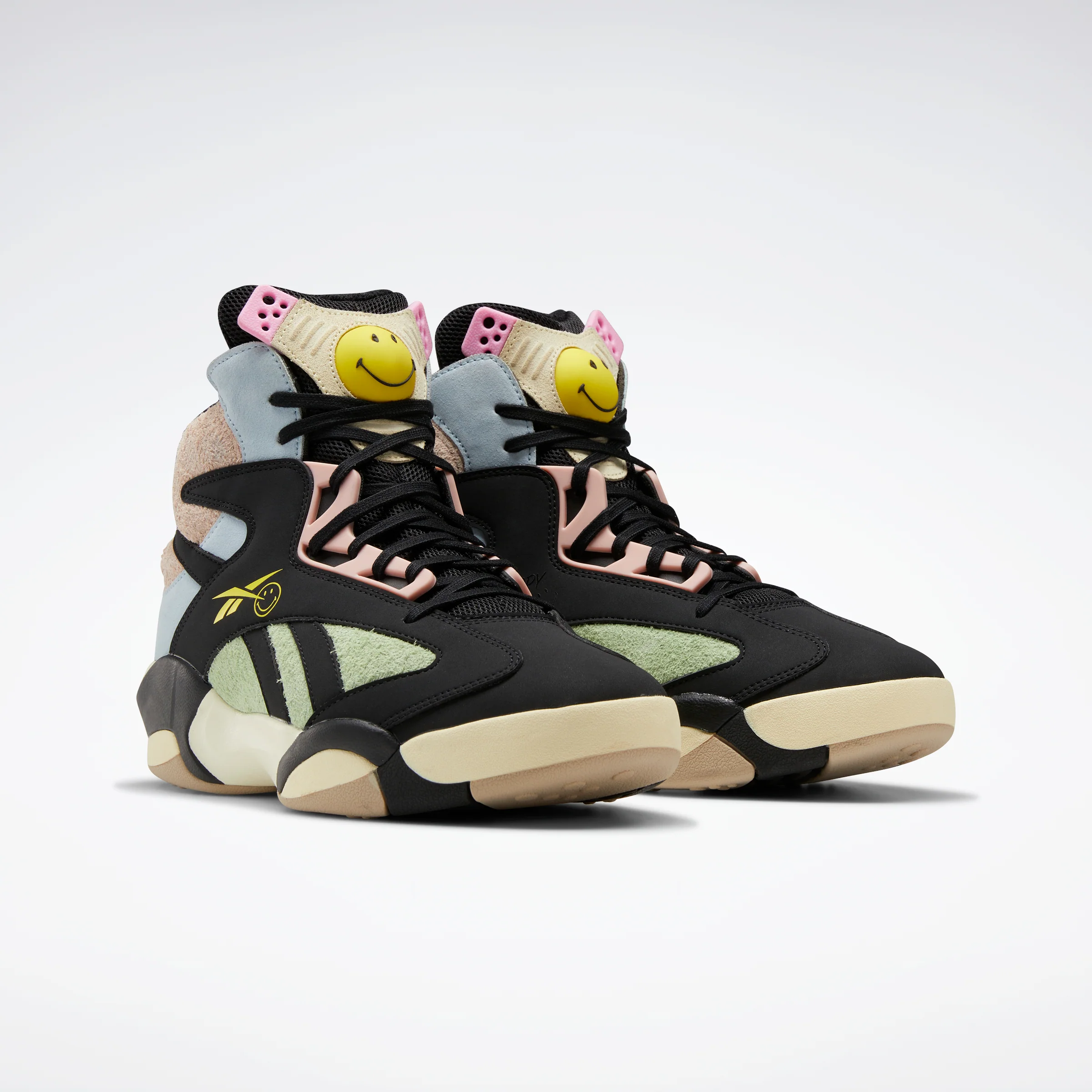 Reebok Footwear Men Smiley Shaq Attaq Shoes Cblack/Dreblu/Stiyel - Image 3