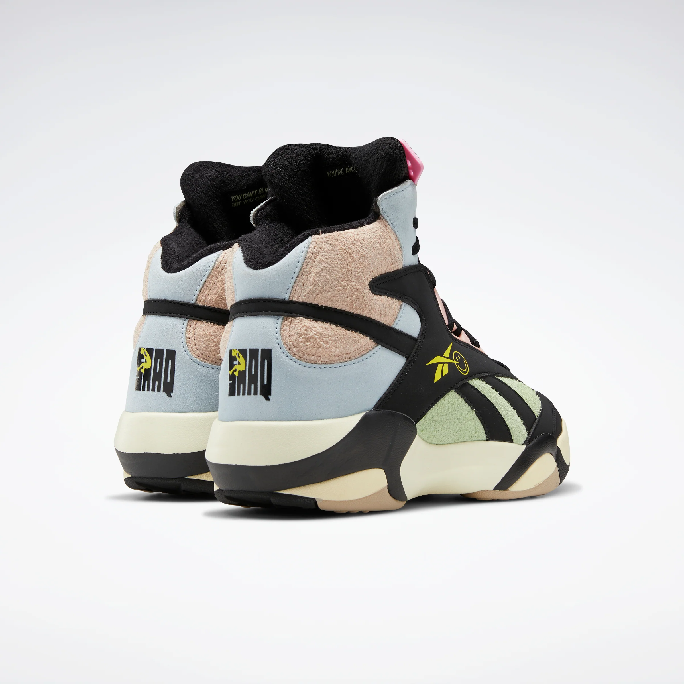 Reebok Footwear Men Smiley Shaq Attaq Shoes Cblack/Dreblu/Stiyel - Image 4