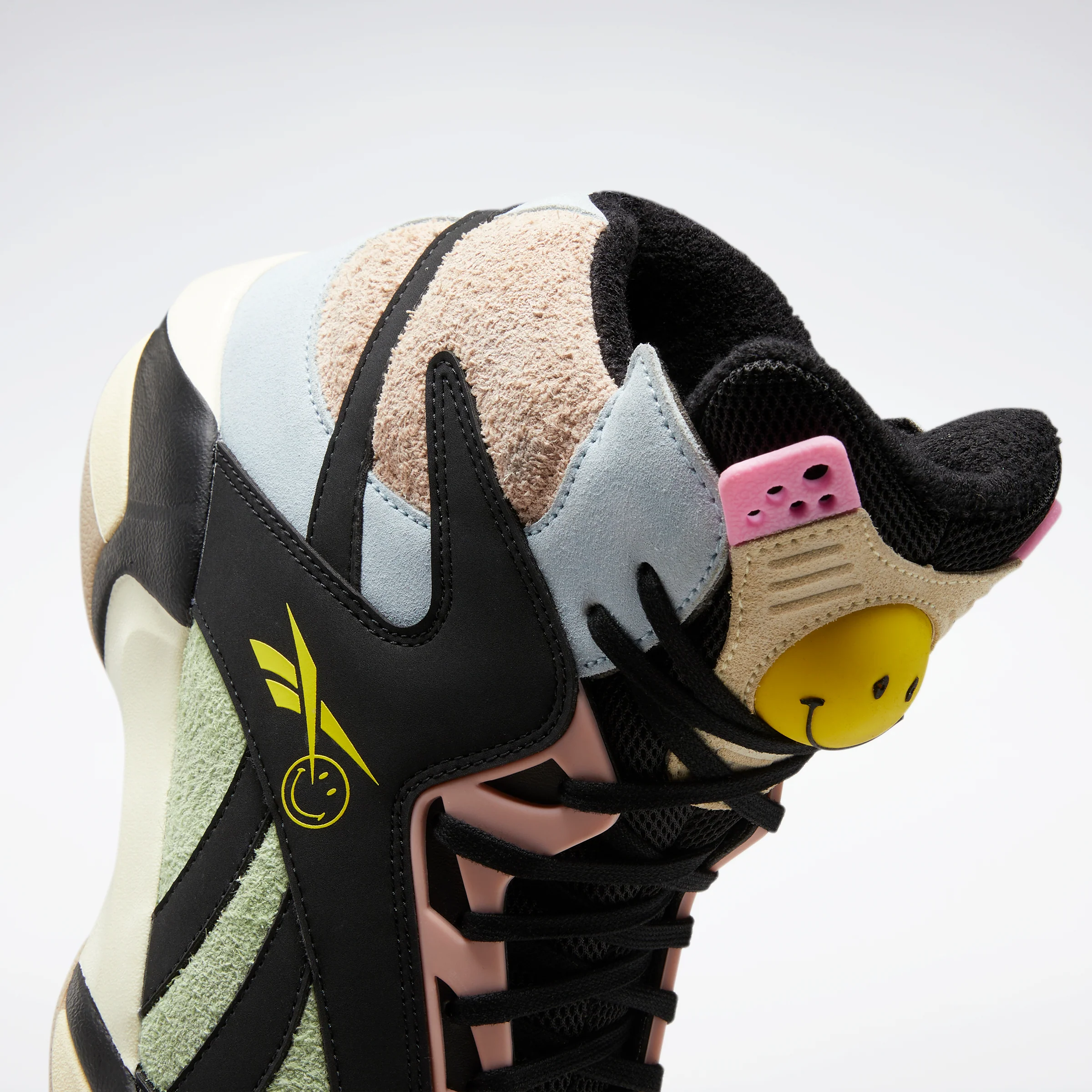 Reebok Footwear Men Smiley Shaq Attaq Shoes Cblack/Dreblu/Stiyel - Image 7