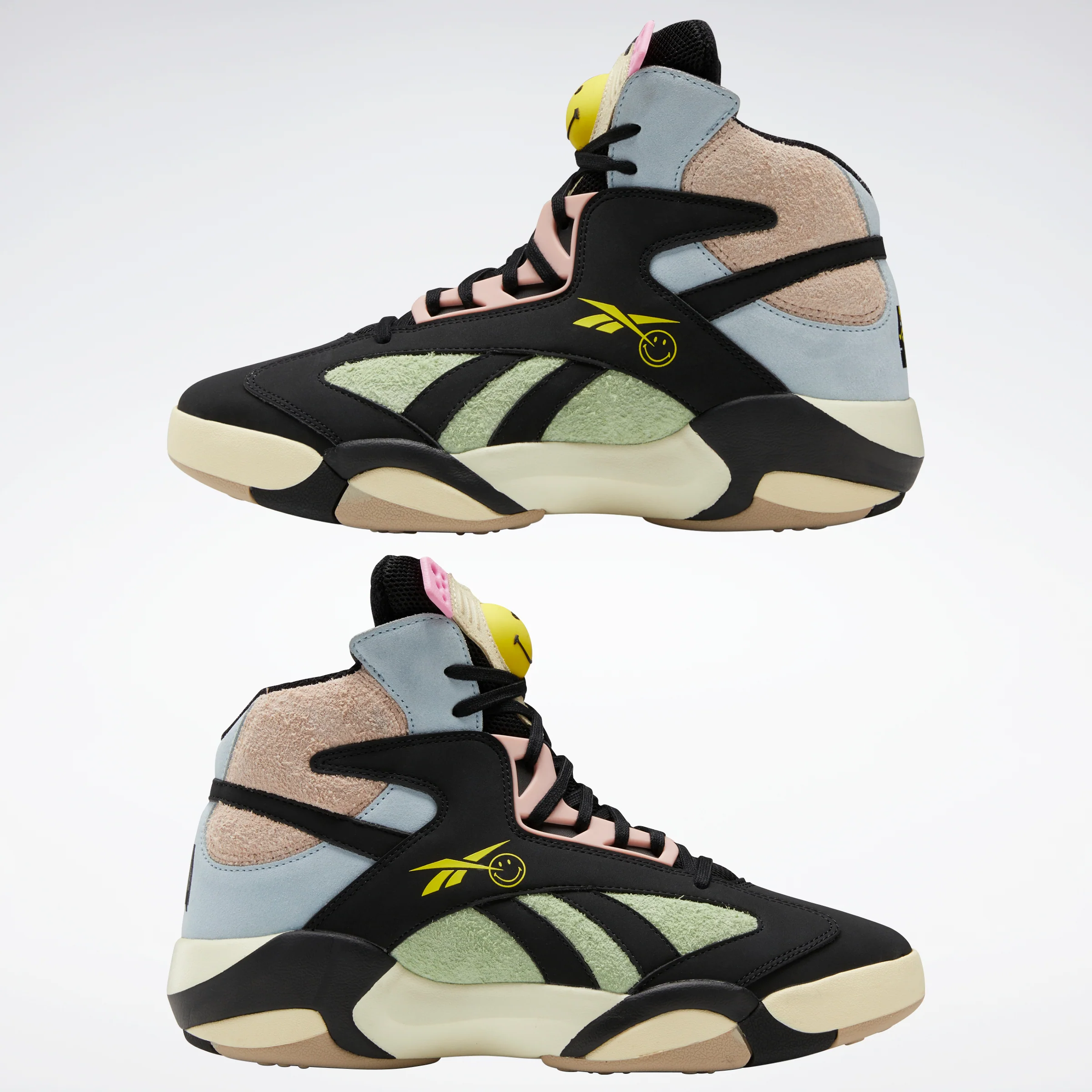 Reebok Footwear Men Smiley Shaq Attaq Shoes Cblack/Dreblu/Stiyel - Image 9