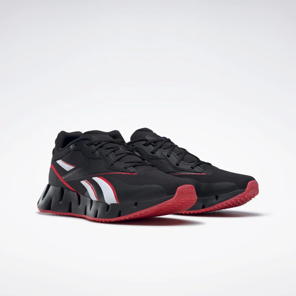 Reebok Footwear Men Zig Dynamica 4 Shoes CBLACK/VECRED/VECBLU - Image 3