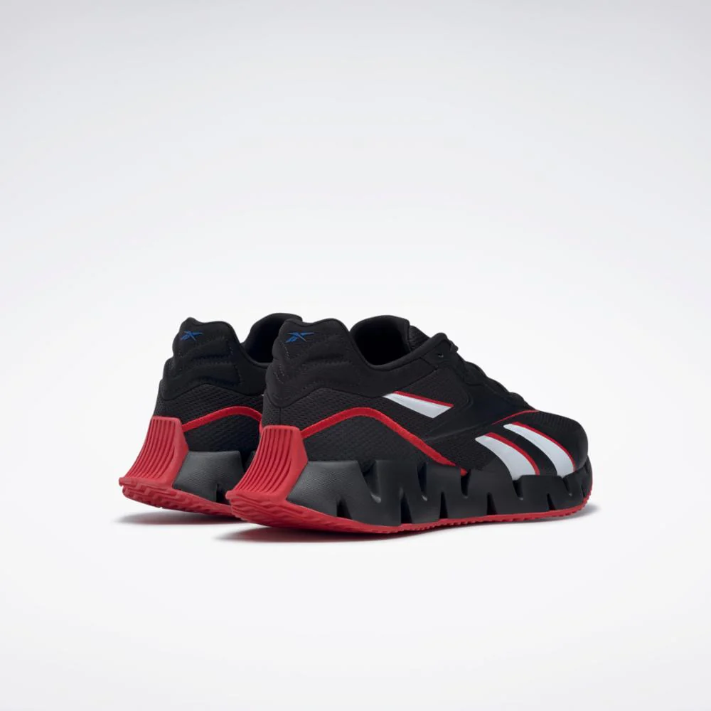 Reebok Footwear Men Zig Dynamica 4 Shoes CBLACK/VECRED/VECBLU - Image 4