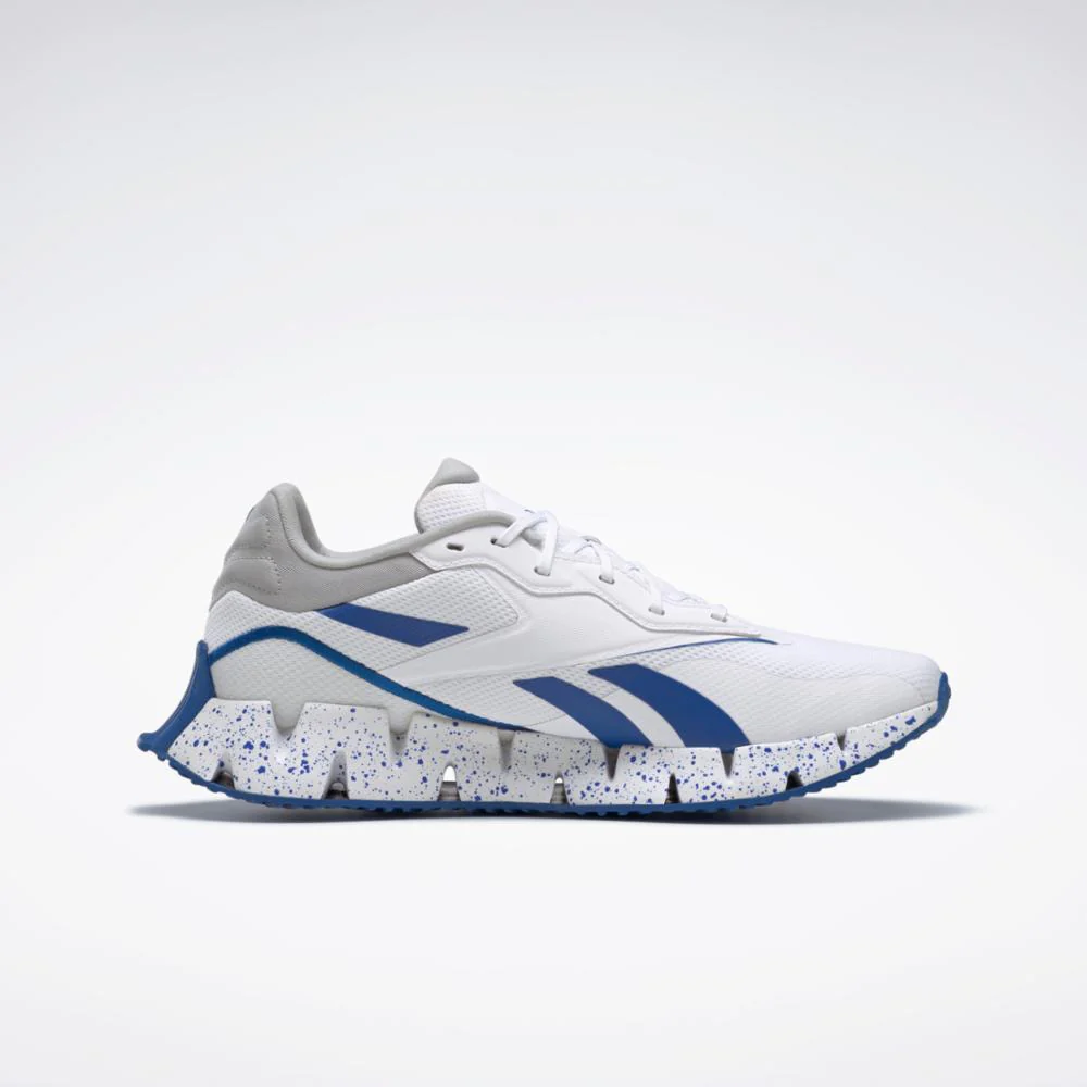 Reebok Footwear Men Zig Dynamica 4 Shoes FTWWHT/VECBLU/PUGRY3 - Image 2