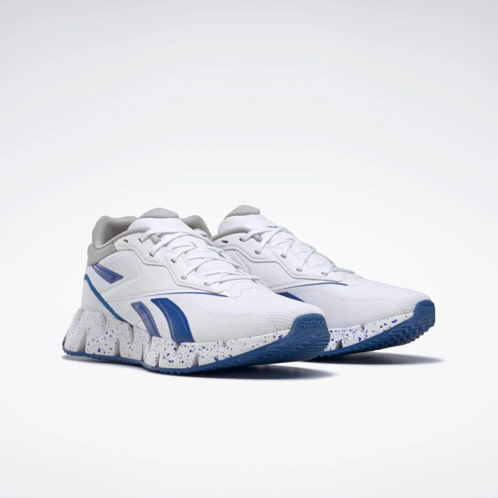 Reebok Footwear Men Zig Dynamica 4 Shoes FTWWHT/VECBLU/PUGRY3 - Image 3