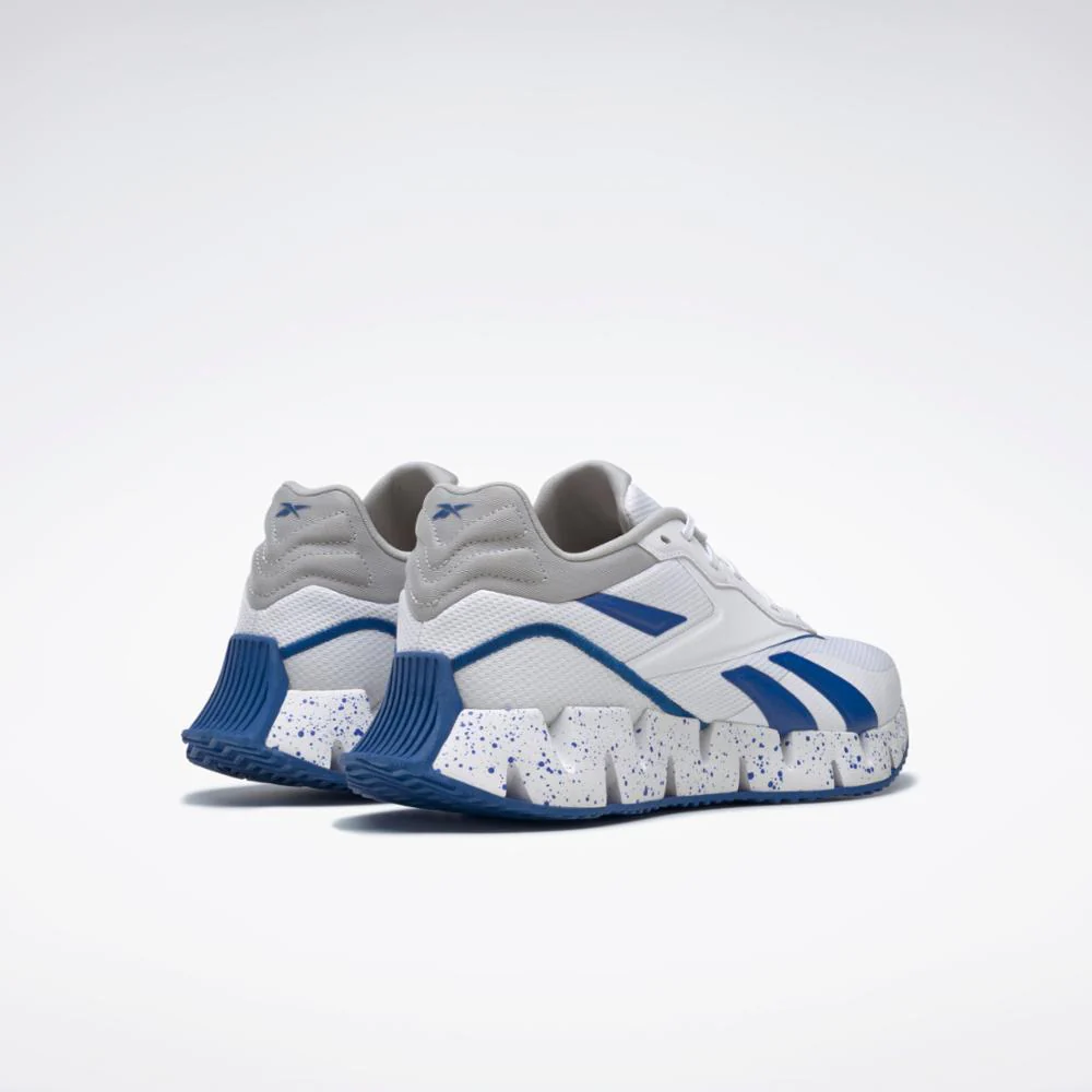 Reebok Footwear Men Zig Dynamica 4 Shoes FTWWHT/VECBLU/PUGRY3 - Image 4