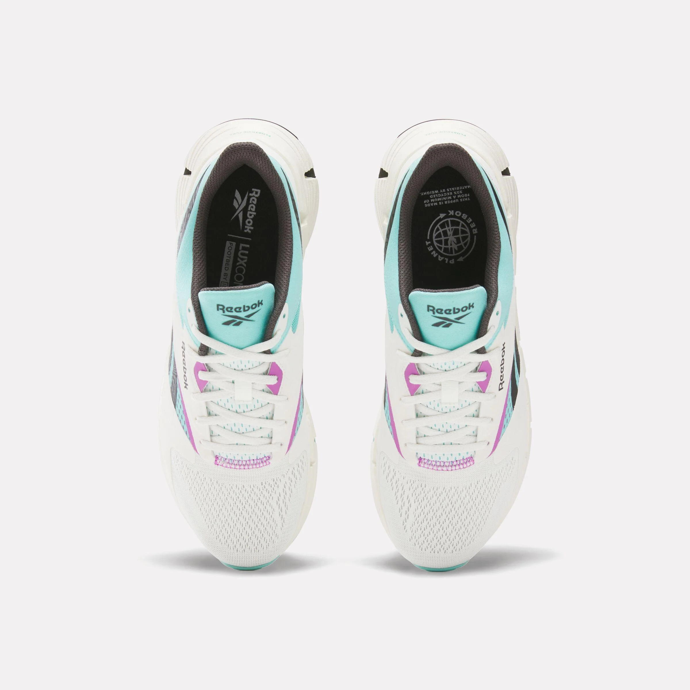 Reebok Footwear Men Zig Dynamica 5 Shoes CHALK/AI AQUA/VINTAGE CHALK - Image 5