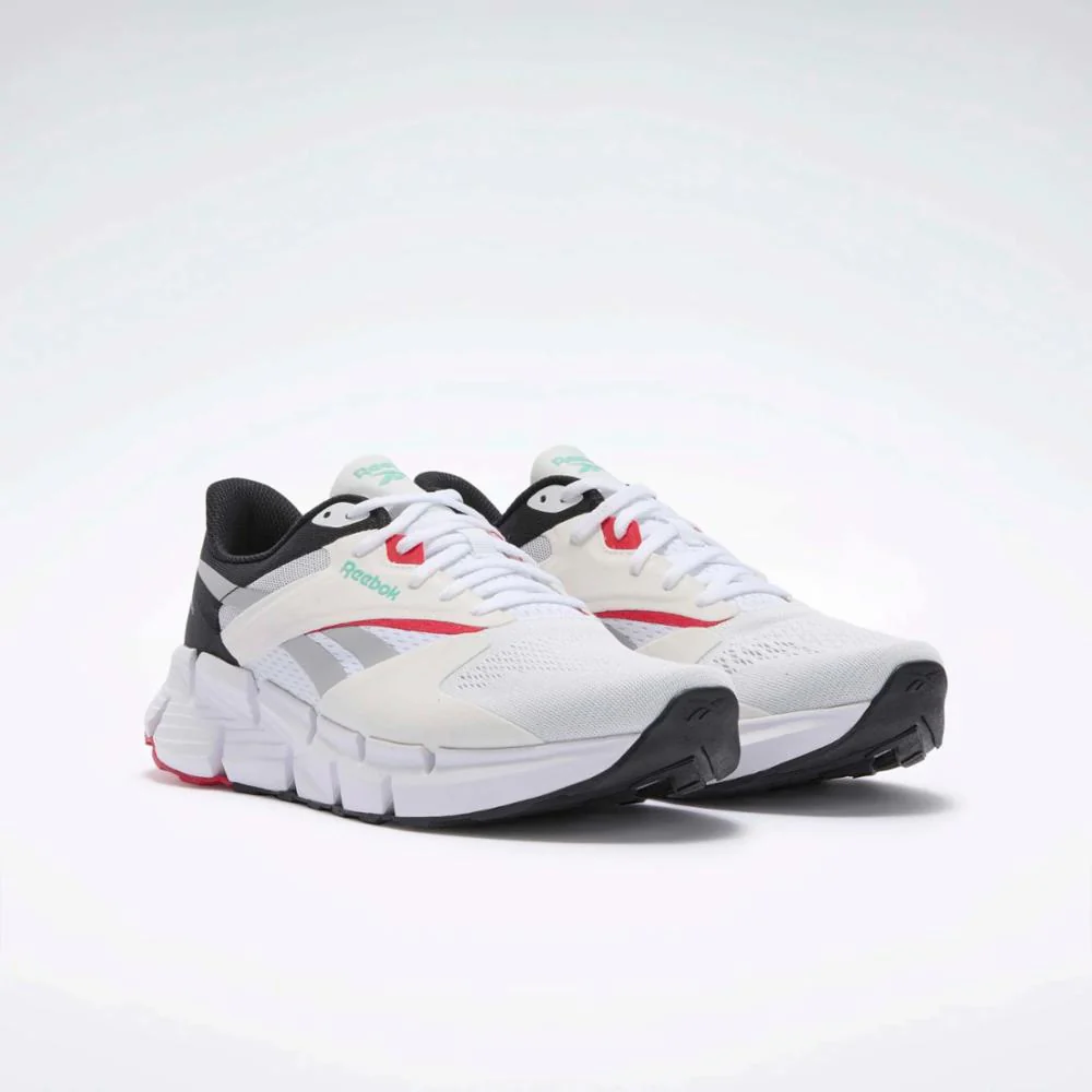 Reebok Footwear Men Zig Dynamica 5 Shoes WHITE/WHITE/BLACK - Image 2