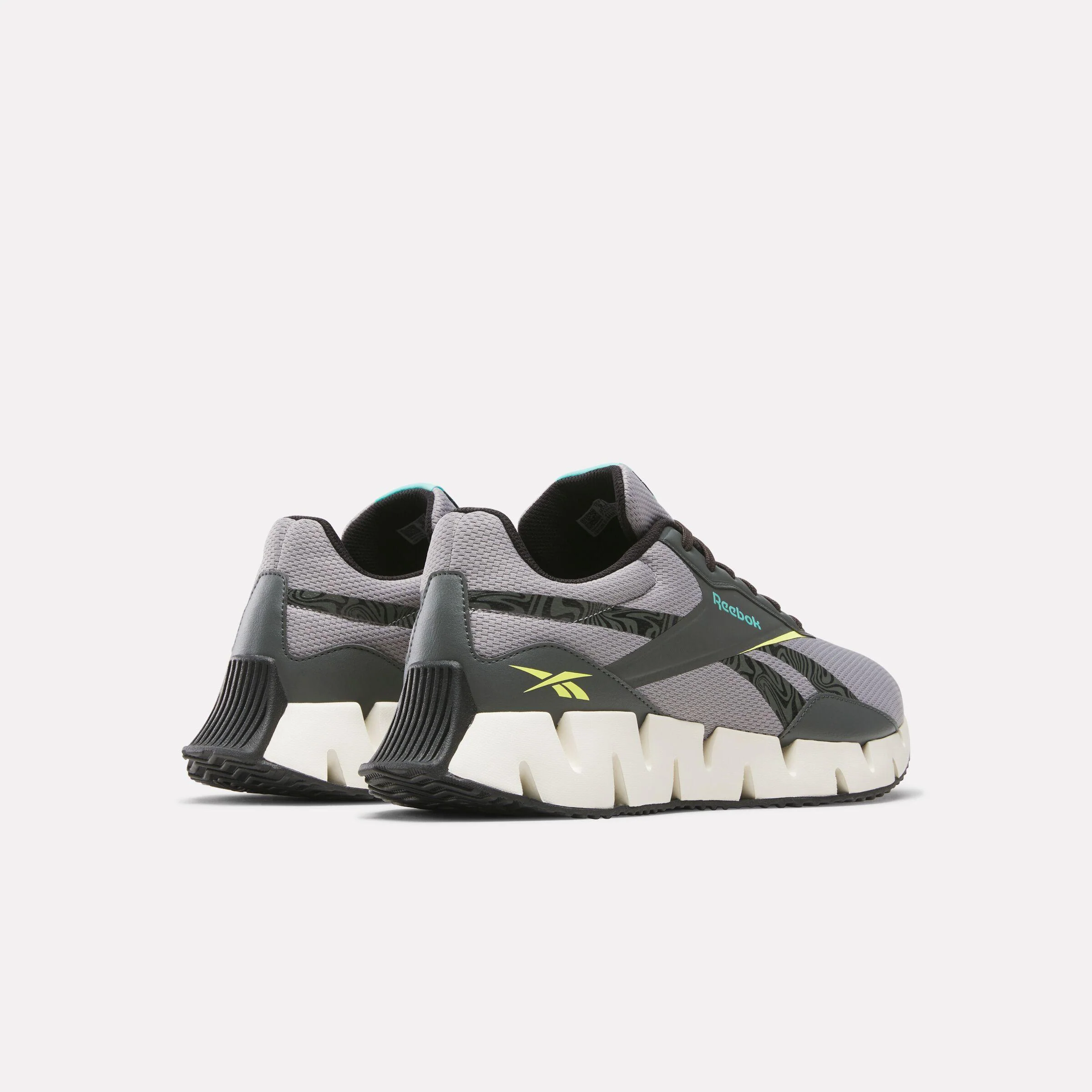 Reebok Footwear Men Zig Dynamica STR Shoes GREY 3/VINTAGE CHALK/GREY 5 - Image 3