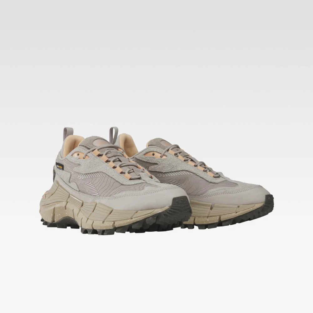 Reebok Footwear Men Zig Kinetica 2.5 Edge Shoes MOONST/ASH/PEAGLO - Image 2