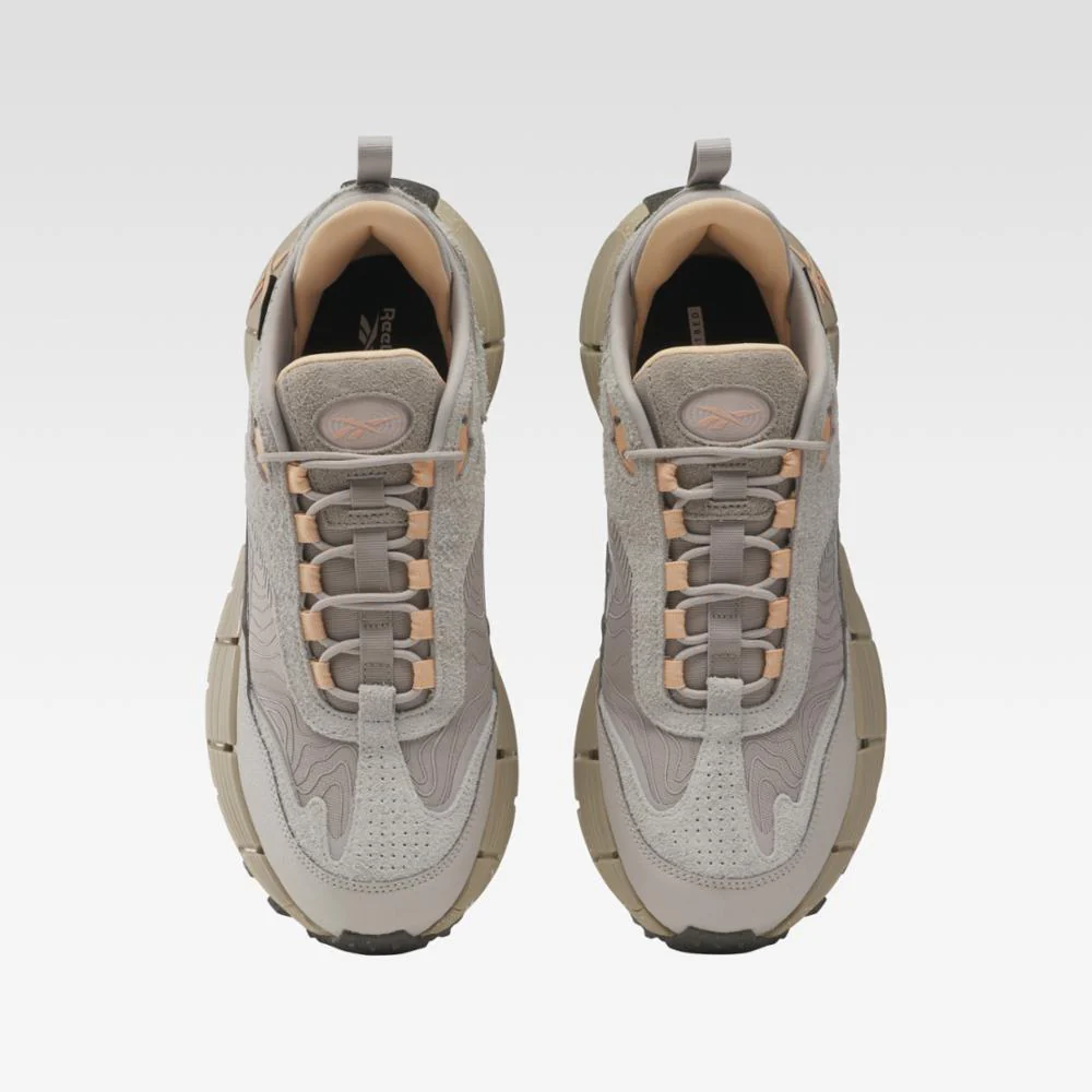 Reebok Footwear Men Zig Kinetica 2.5 Edge Shoes MOONST/ASH/PEAGLO - Image 5