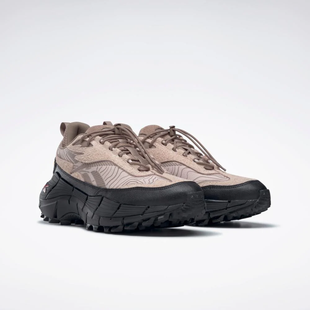 Reebok Footwear Men Zig Kinetica 2.5 Edge Shoes SOFECR/TAUPE/CBLACK - Image 3