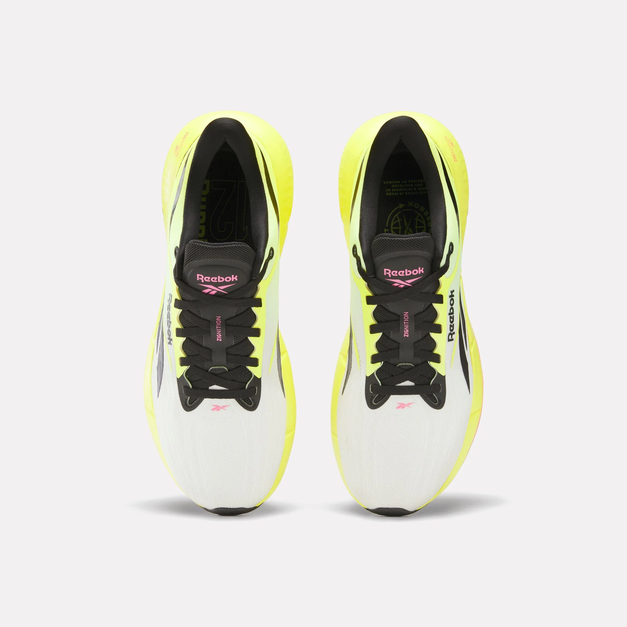 Reebok Footwear Men Zignition Running Shoes BLACK/ELECTRIC YELLOW - Image 5