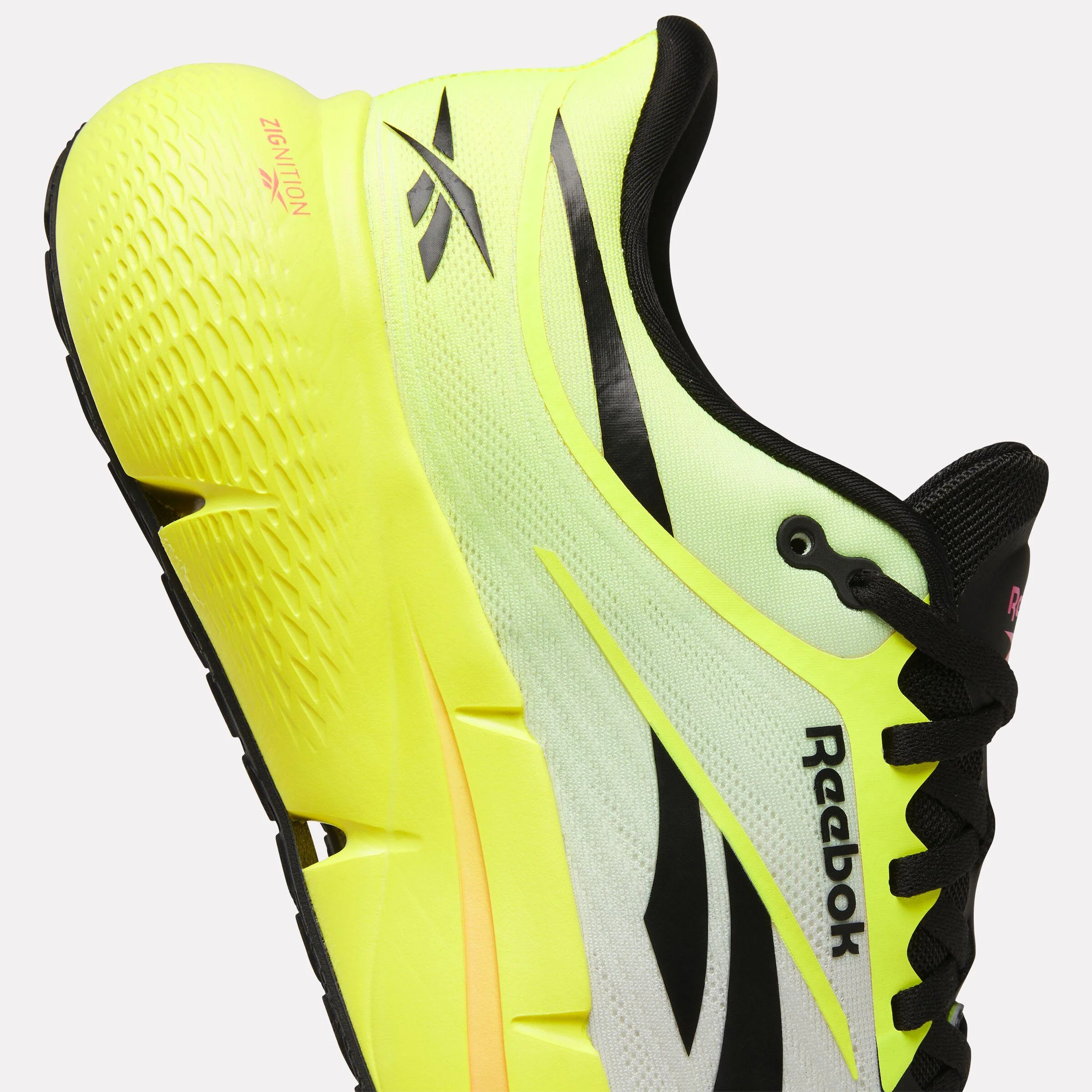 Reebok Footwear Men Zignition Running Shoes BLACK/ELECTRIC YELLOW - Image 6