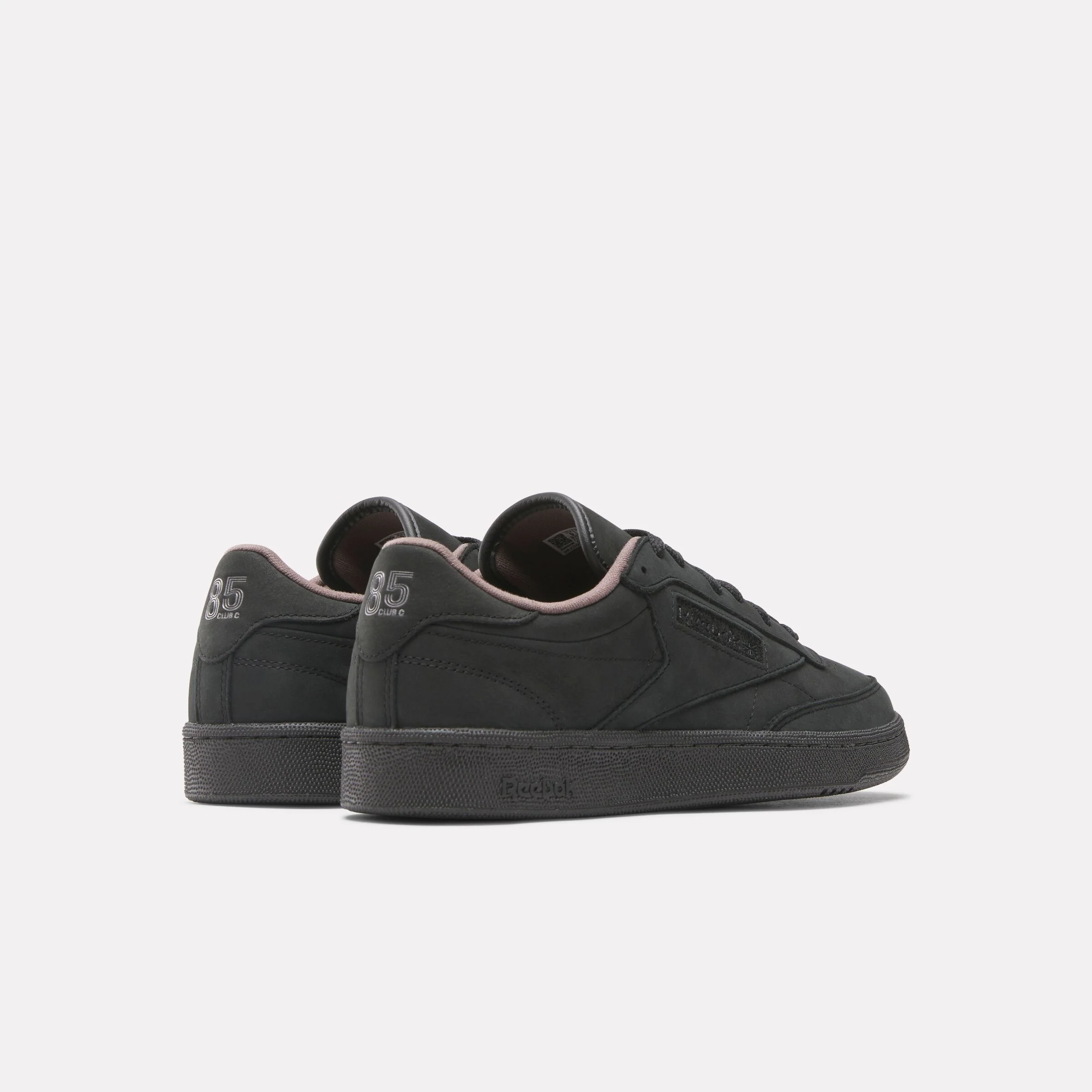 REEBOK FOOTWEAR UNISEX Club C 85 Vintage Shoes - 40th Anniversary BLACK/WASHEDBLACK/TREKGREY - Image 3