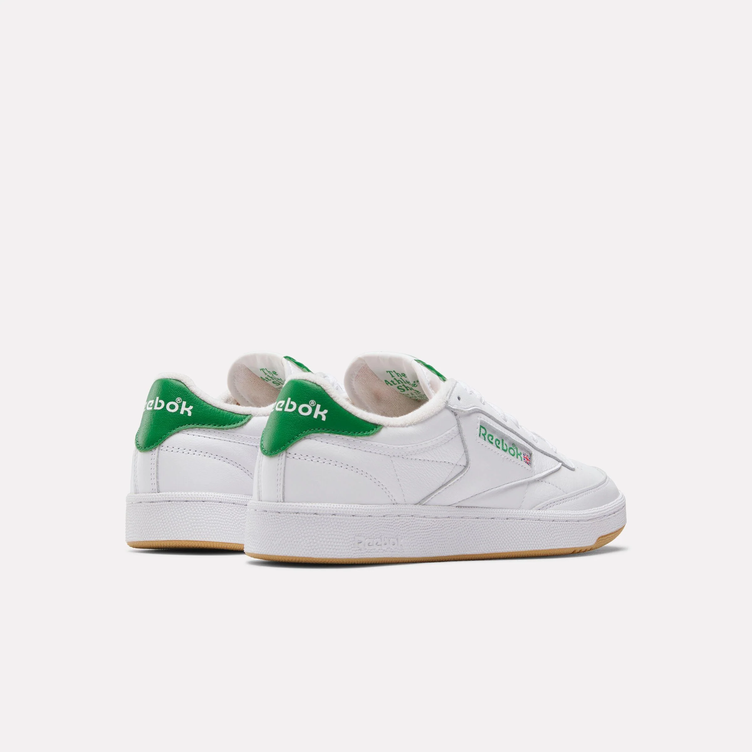 REEBOK FOOTWEAR UNISEX Club C 85 Vintage Shoes FTWRWHITE/GLENGREEN/RBKRUBBBER - Image 3