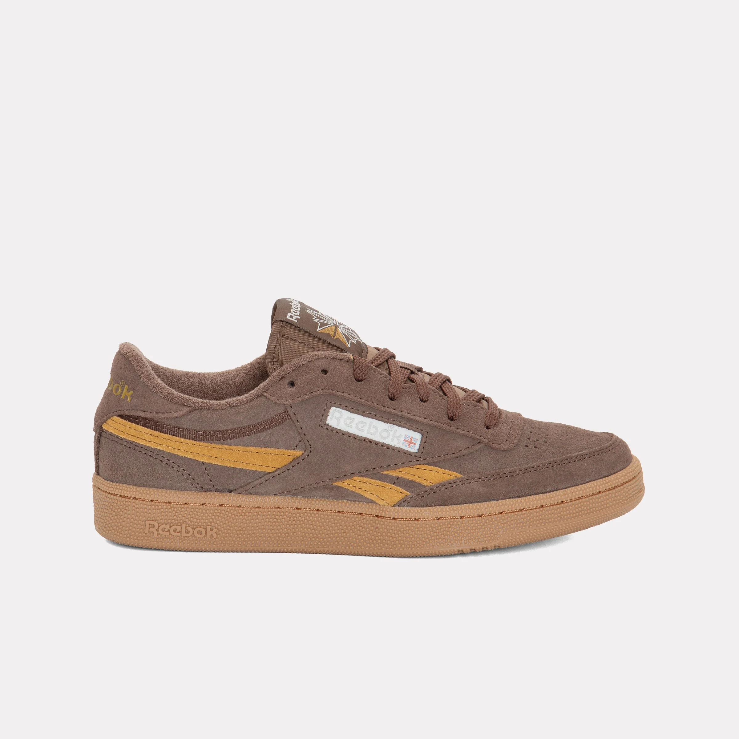 REEBOK FOOTWEAR UNISEX Club C Revenge Shoes SIMPLEBROWN/TROPHYGOLD/GUM