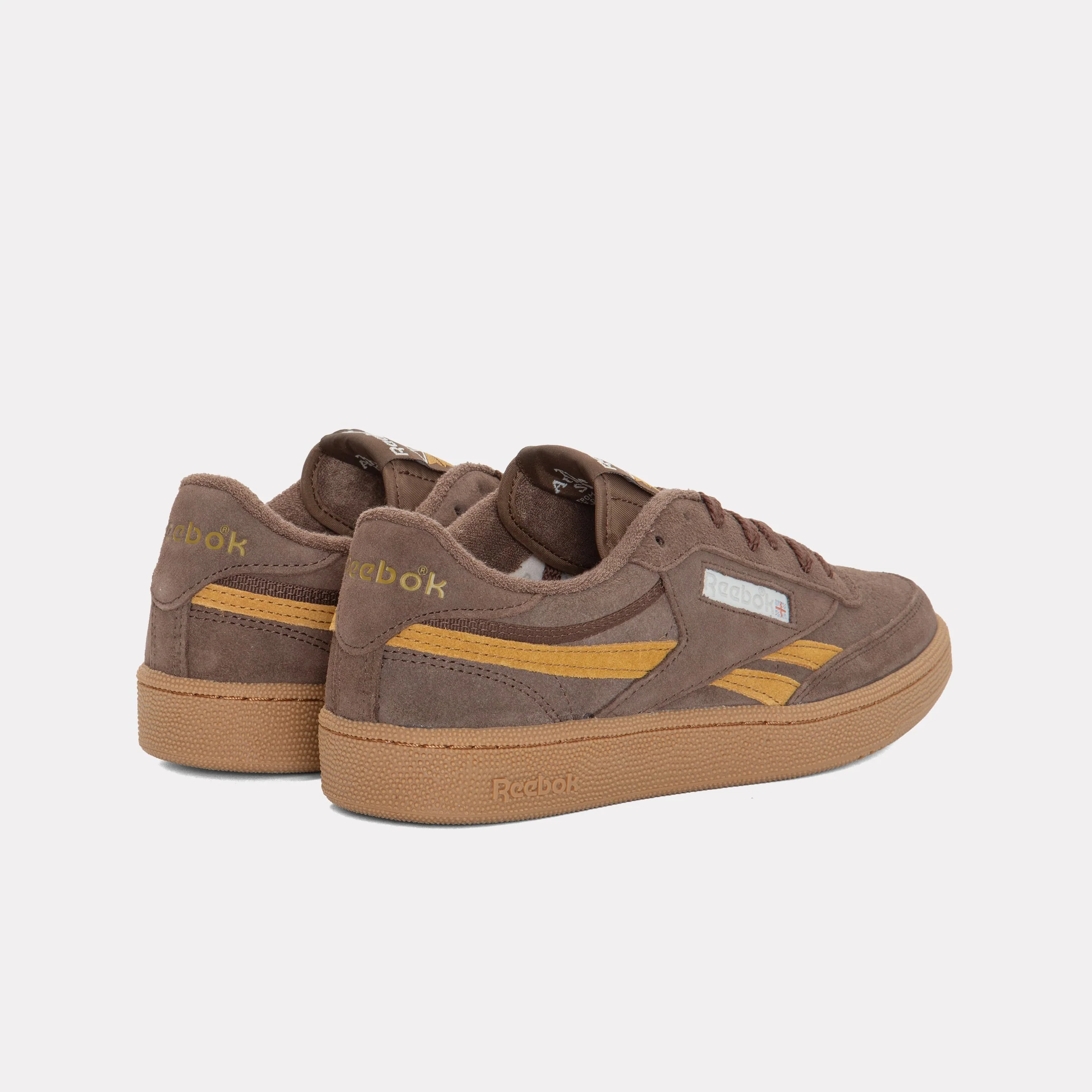 REEBOK FOOTWEAR UNISEX Club C Revenge Shoes SIMPLEBROWN/TROPHYGOLD/GUM - Image 3