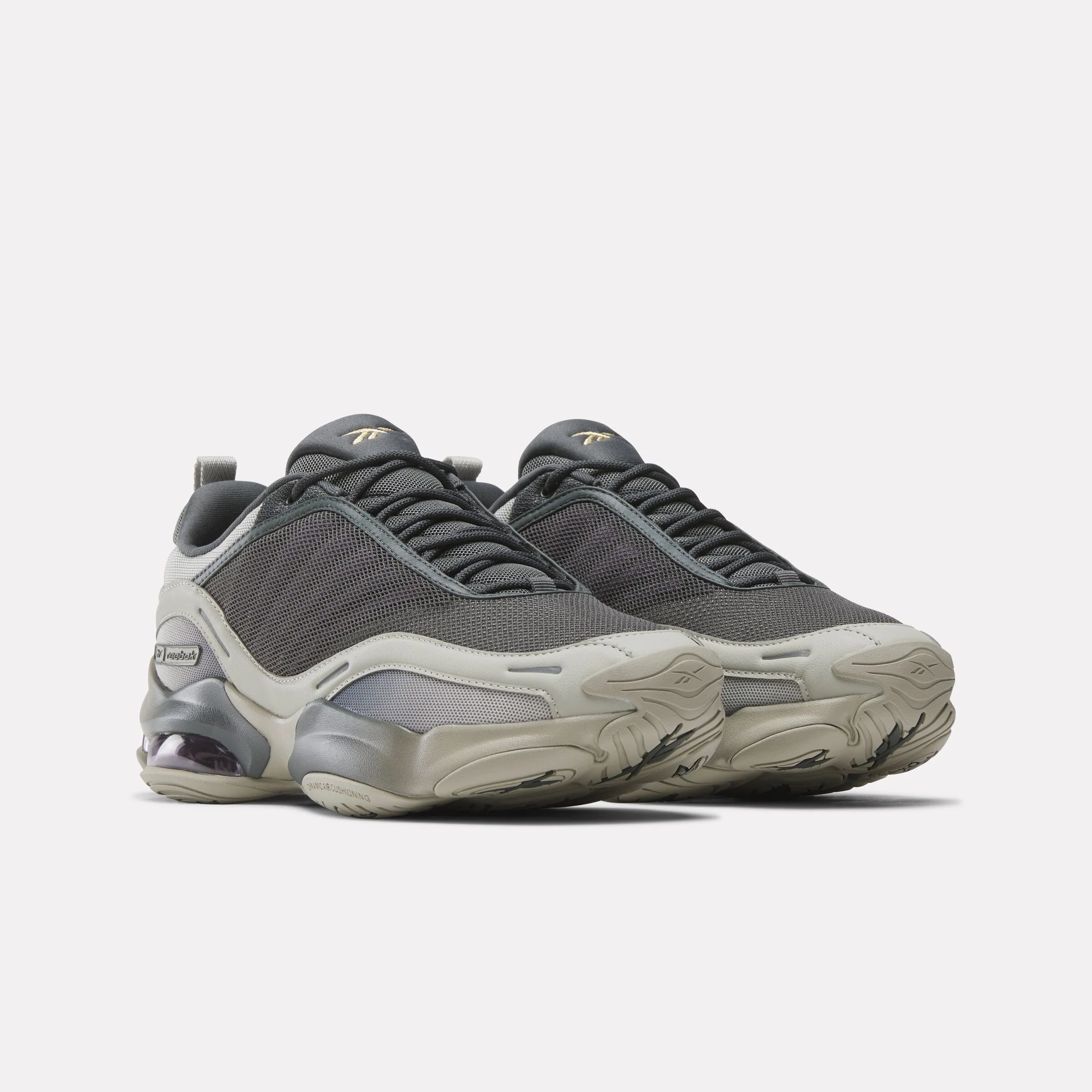 REEBOK FOOTWEAR UNISEX DMX Series 3000 Shoes GREY/GREY/DREAMPURPLE - Image 2