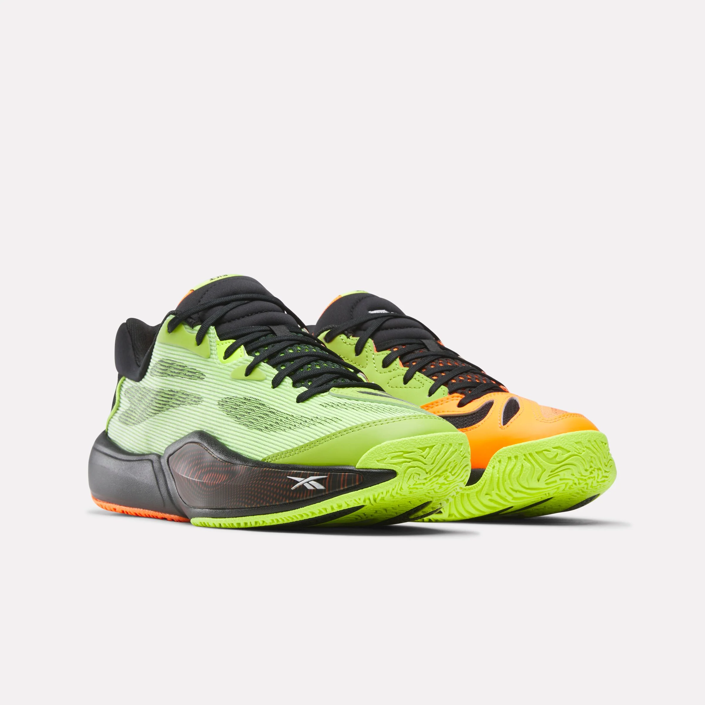 REEBOK FOOTWEAR UNISEX Engine A 26 Basketball Shoes ATOMIC TANGERINE/DIGITAL LIME/ - Image 2