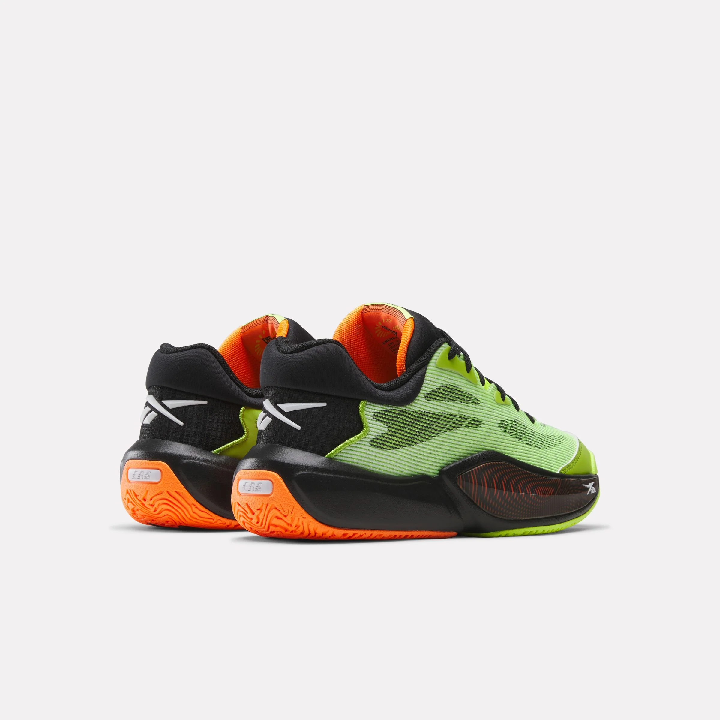 REEBOK FOOTWEAR UNISEX Engine A 26 Basketball Shoes ATOMIC TANGERINE/DIGITAL LIME/ - Image 3
