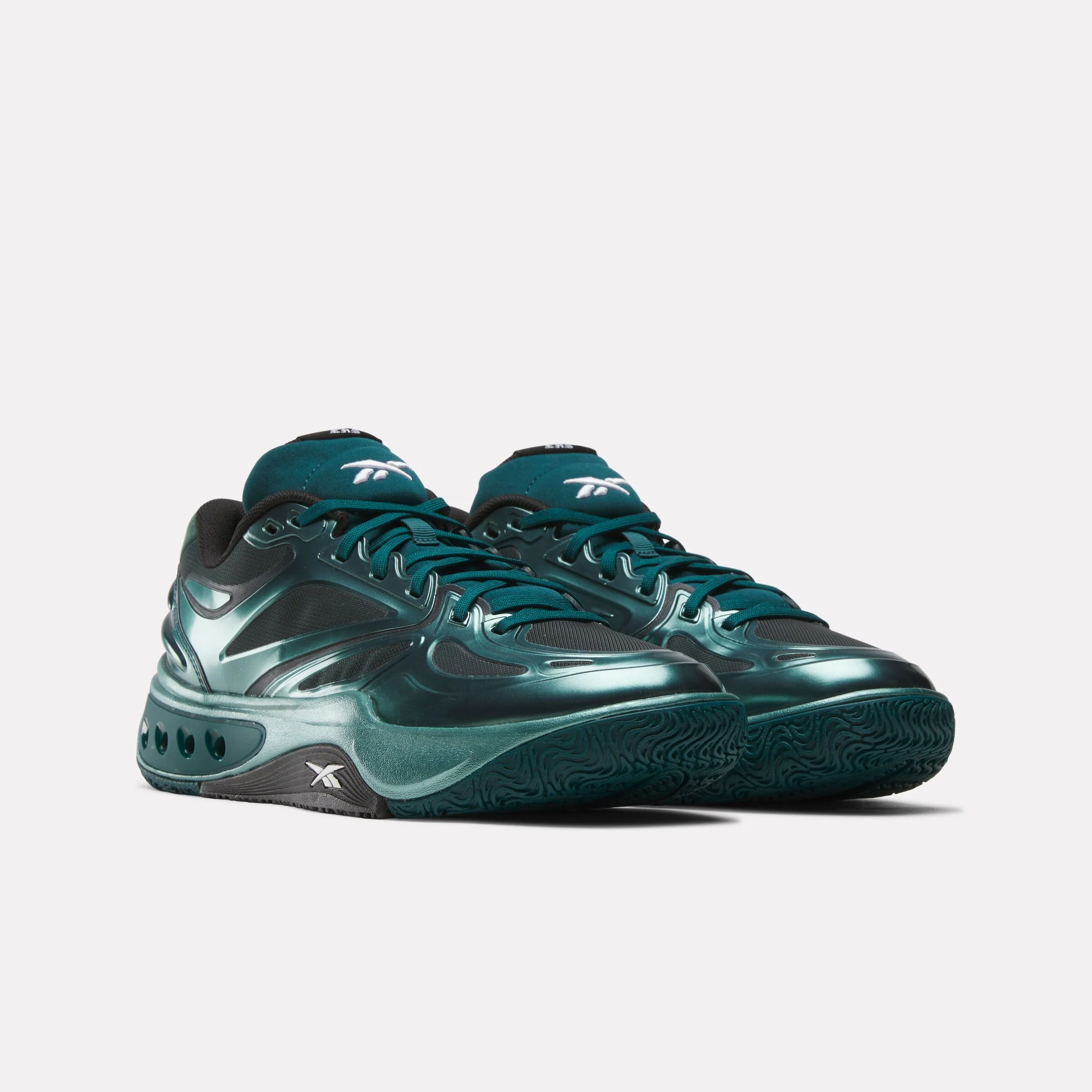 REEBOK FOOTWEAR UNISEX Engine A Basketball Shoes METAL GREEN/METAL GREEN/BLACK - Image 2