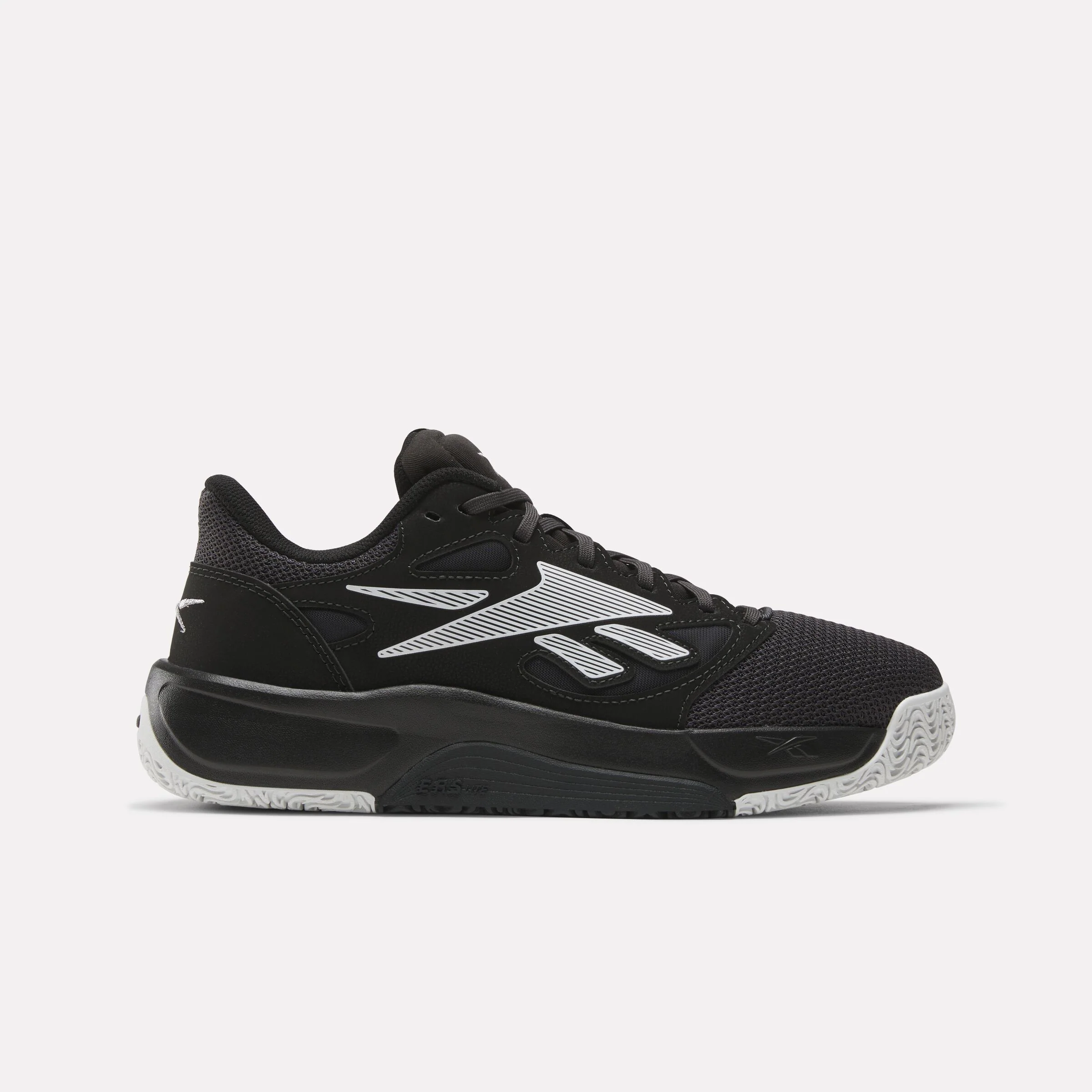 REEBOK FOOTWEAR UNISEX Engine LT Basketball Shoes BLACK/WASHED BLACK/BARELY GREY