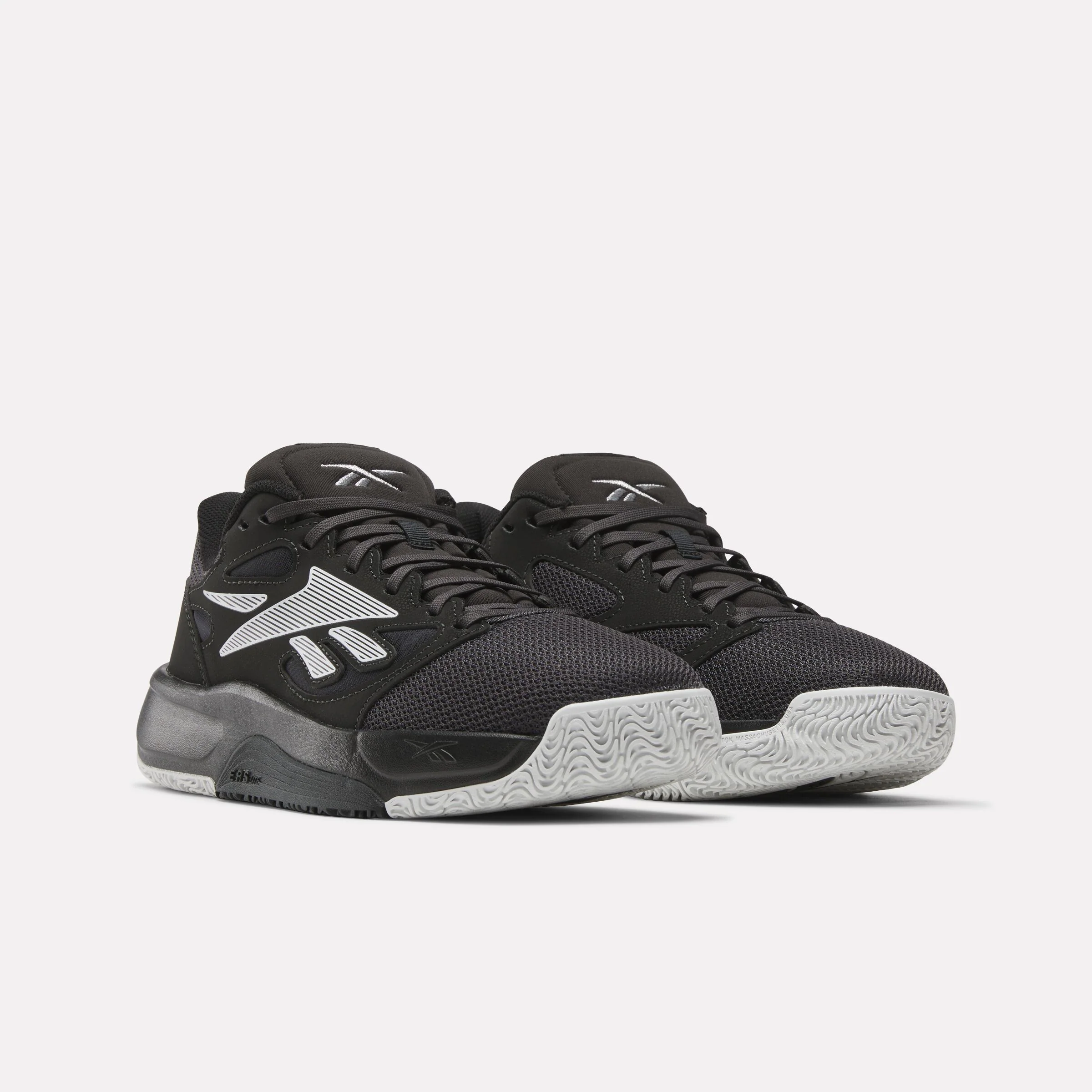 REEBOK FOOTWEAR UNISEX Engine LT Basketball Shoes BLACK/WASHED BLACK/BARELY GREY - Image 2