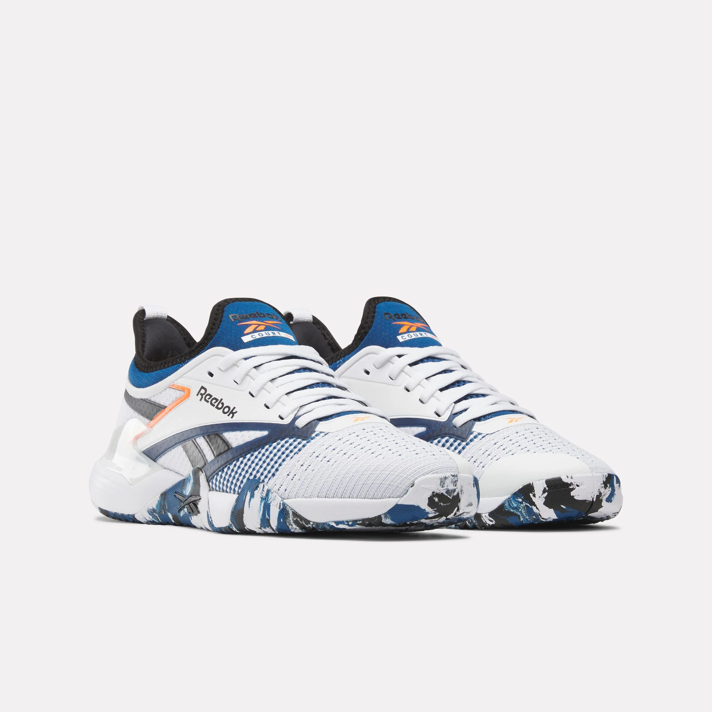 REEBOK FOOTWEAR UNISEX Nano Court Shoes FTWR WHITE/BLACK/ATHLETIC BLUE - Image 2