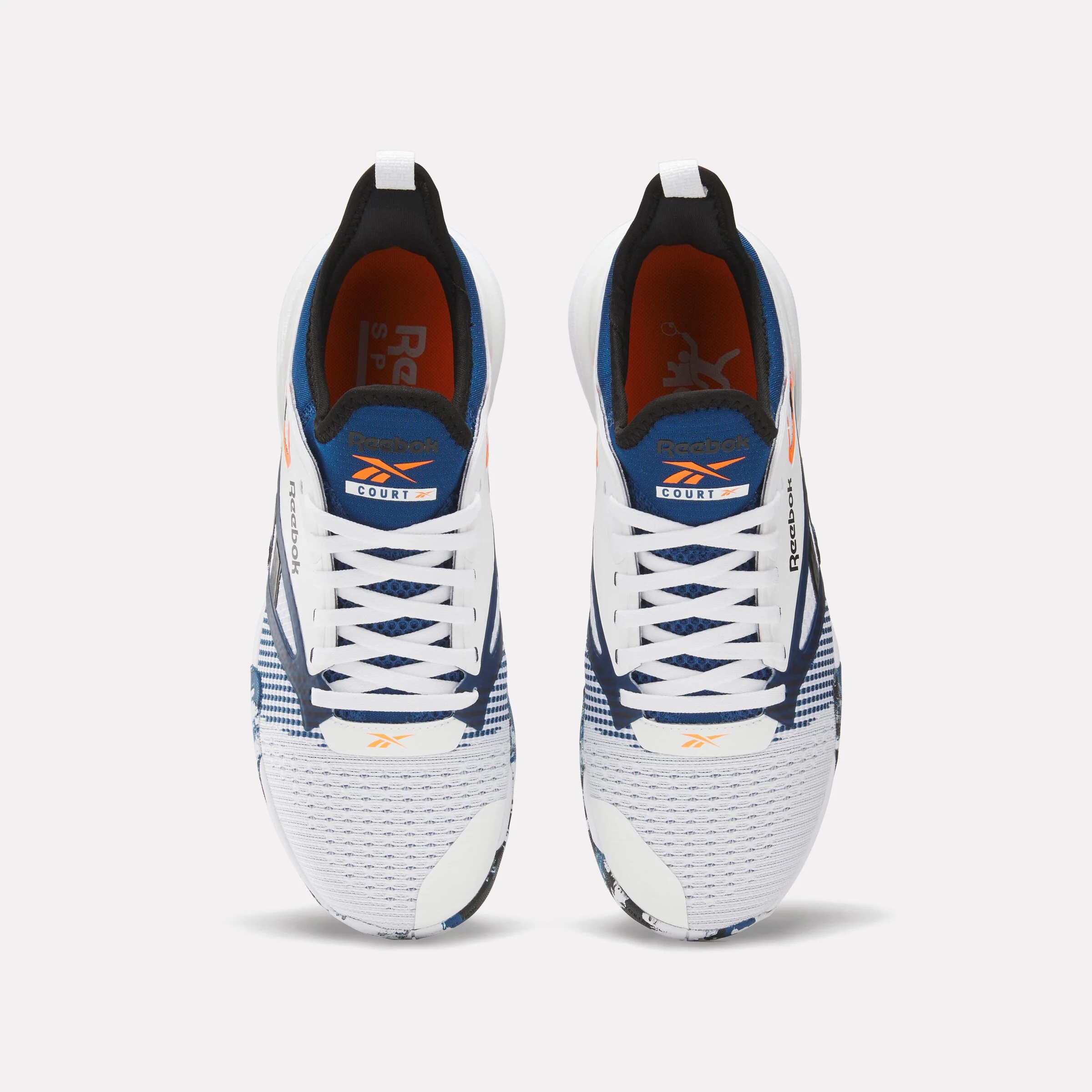 REEBOK FOOTWEAR UNISEX Nano Court Shoes FTWR WHITE/BLACK/ATHLETIC BLUE - Image 5