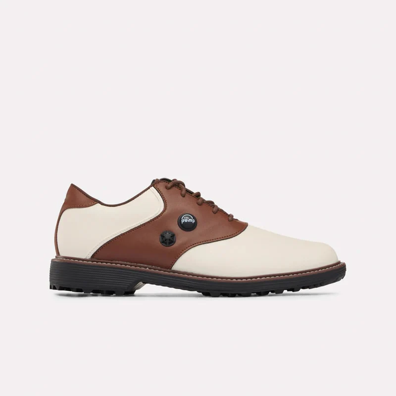 REEBOK FOOTWEAR UNISEX OG Pump Golf Shoes CHALK/UNEARTHED BROWN/BLACK