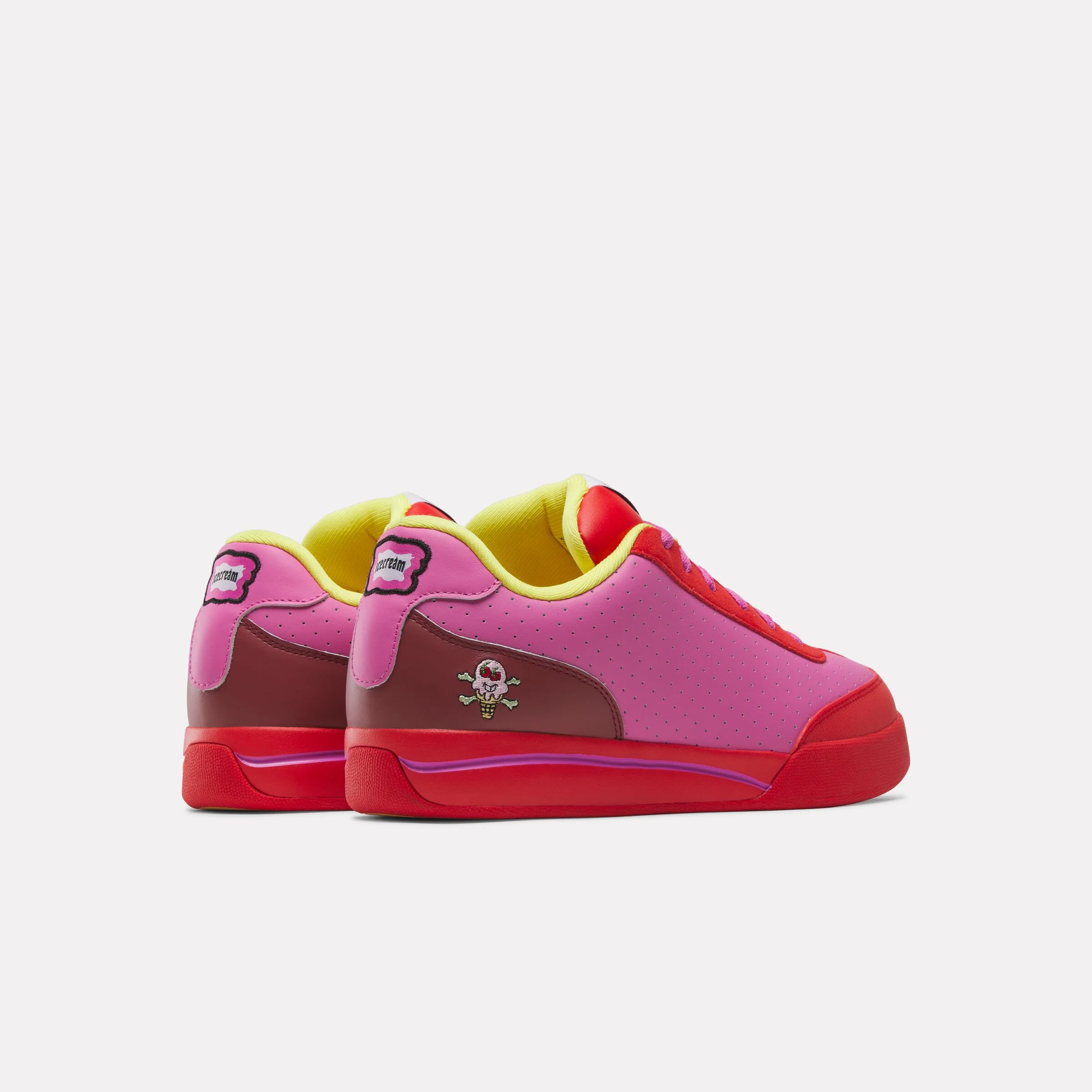 REEBOK FOOTWEAR UNISEX Reebok x BBC Board Flip Skate Shoes RED/YELLOW/PINK - Image 5